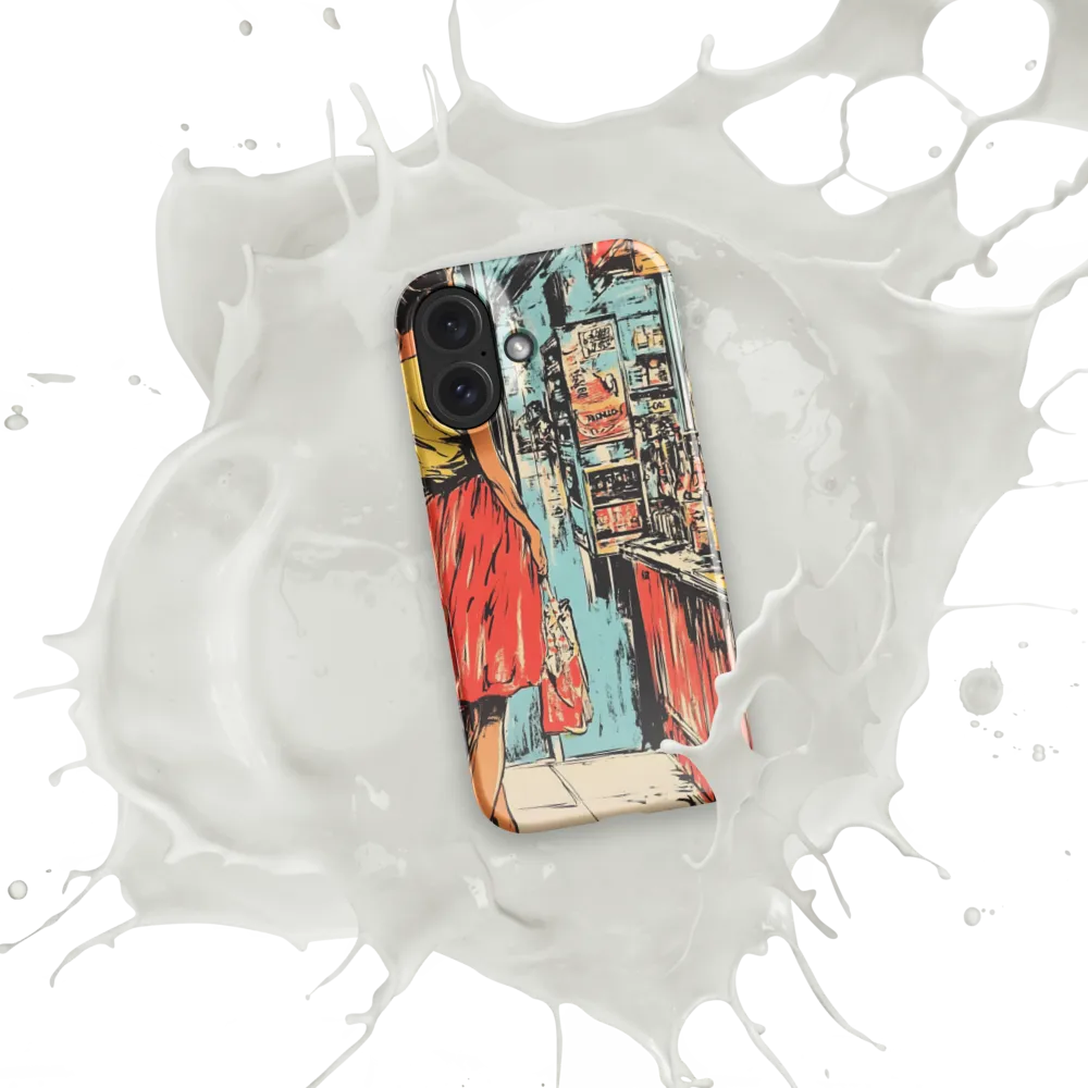 Retro Storefront Scene 
 iPhone 14 Pro | Tough Case