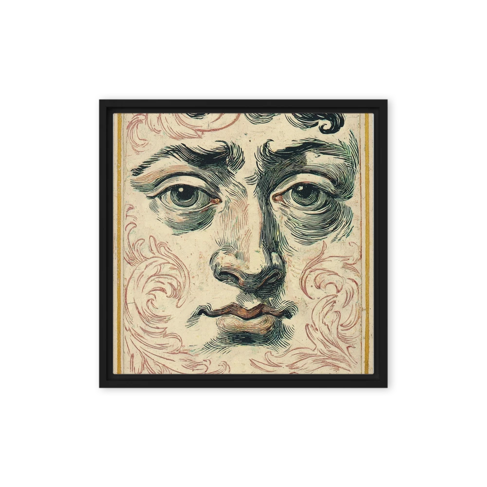 Engraved Face Study | Art Print