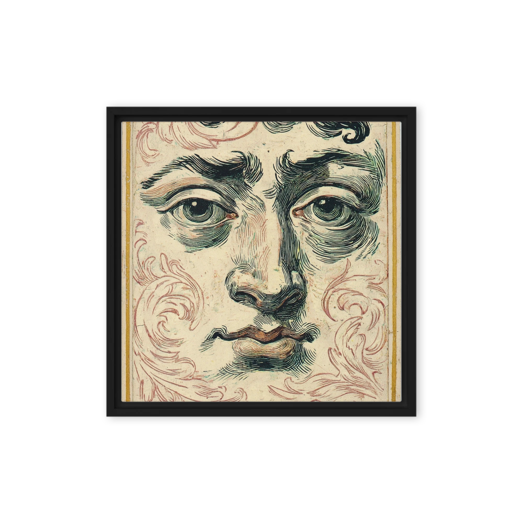 Engraved Face Study | Art Print