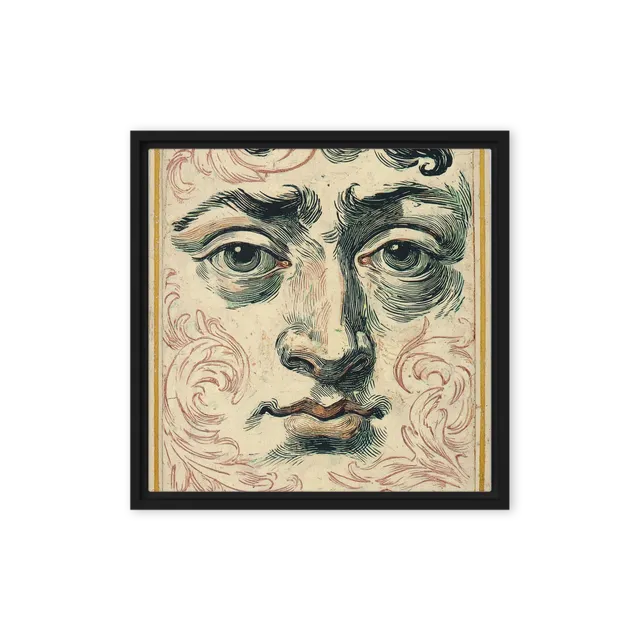 Engraved Face Study | Art Print