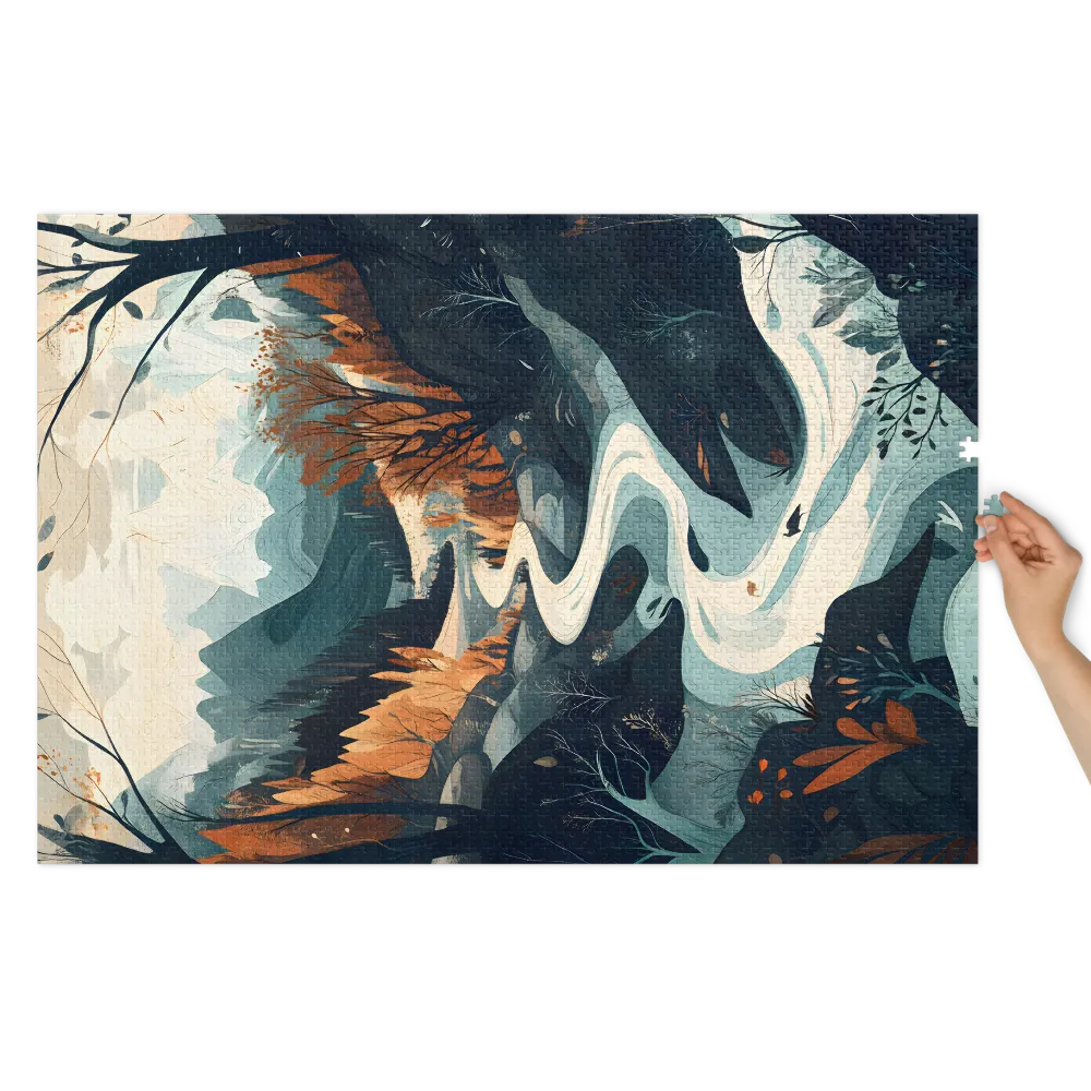 Winding River Landscape | Jigsaw Puzzle (252/520 pieces)