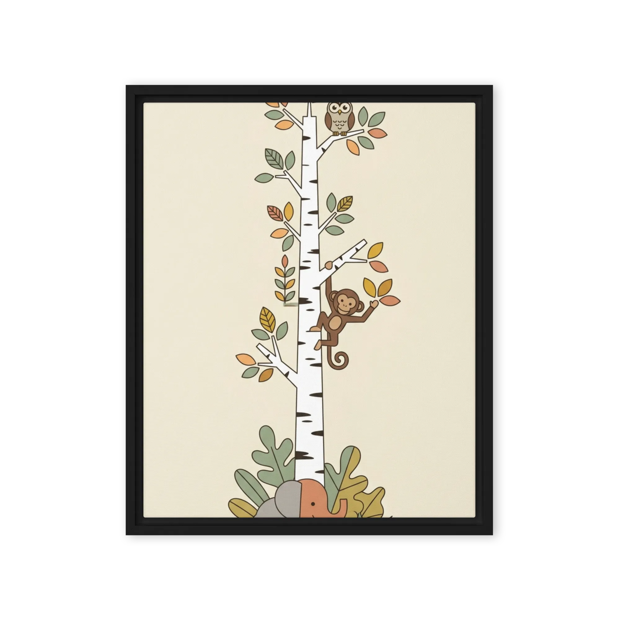 Whimsical Jungle Growth Chart