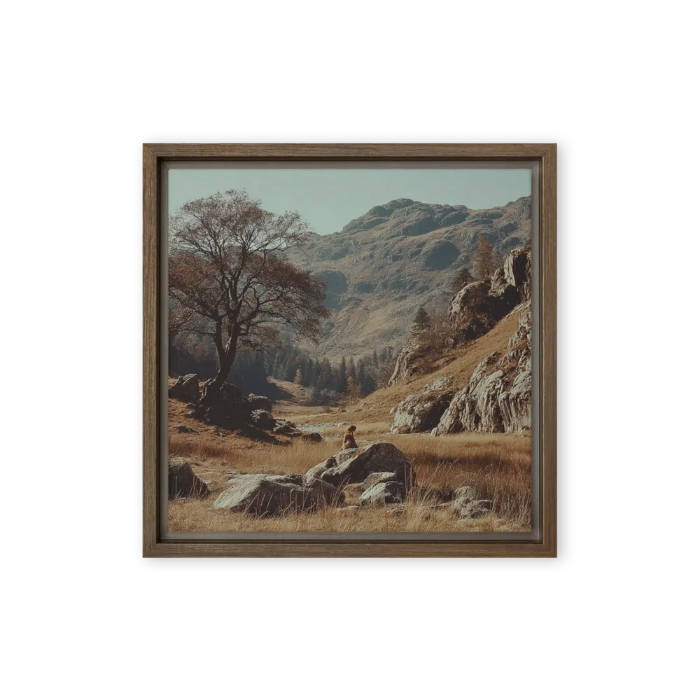 The Lonely Valley 
 Poster with Black Frame | 10″x 10″