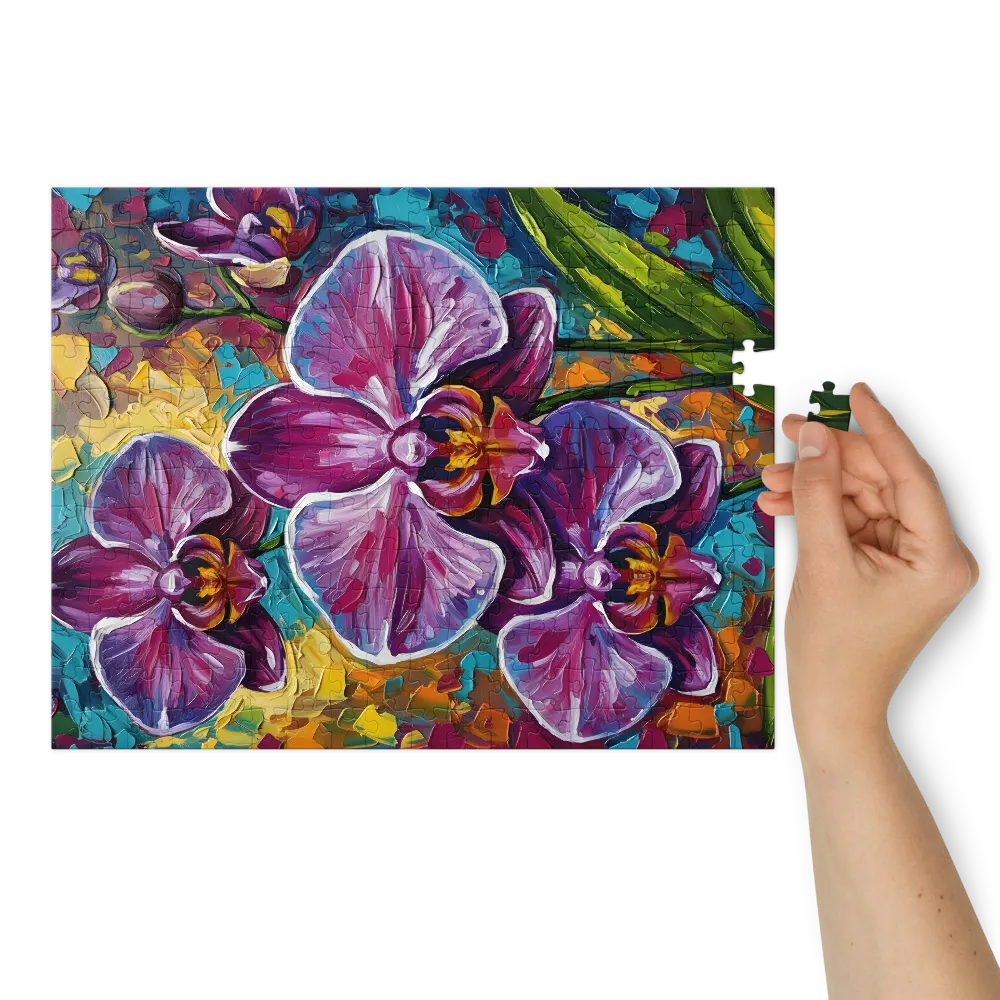 Impasto Orchid | Jigsaw Puzzles