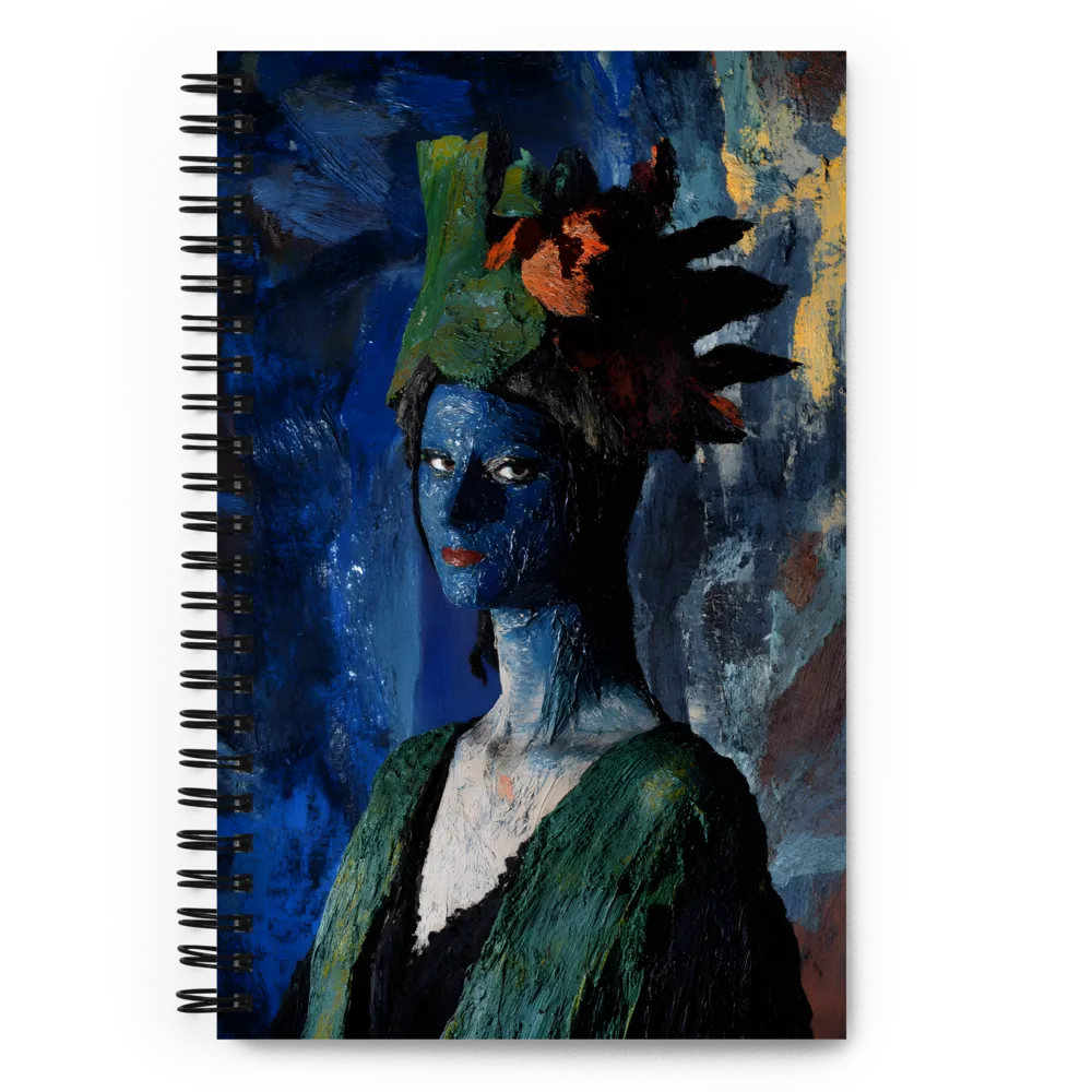 Impasto Headdress Portrait 
 Spiral Notebook | 140 pages
