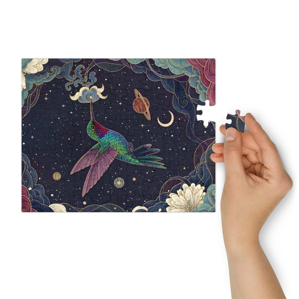 Celestial Hummingbird 
 Jigsaw Puzzle in Tin Box