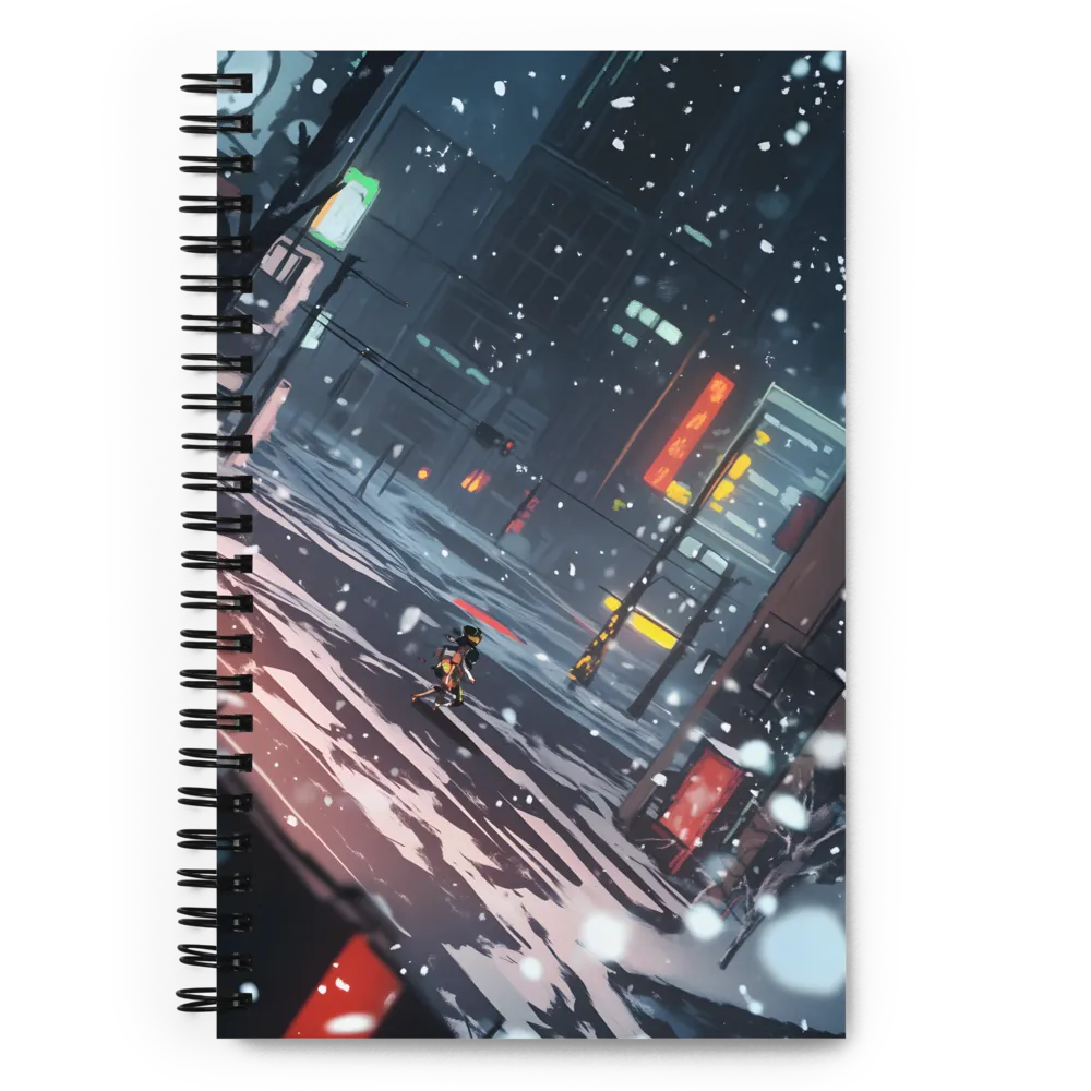 Solitude in the Neon Snow