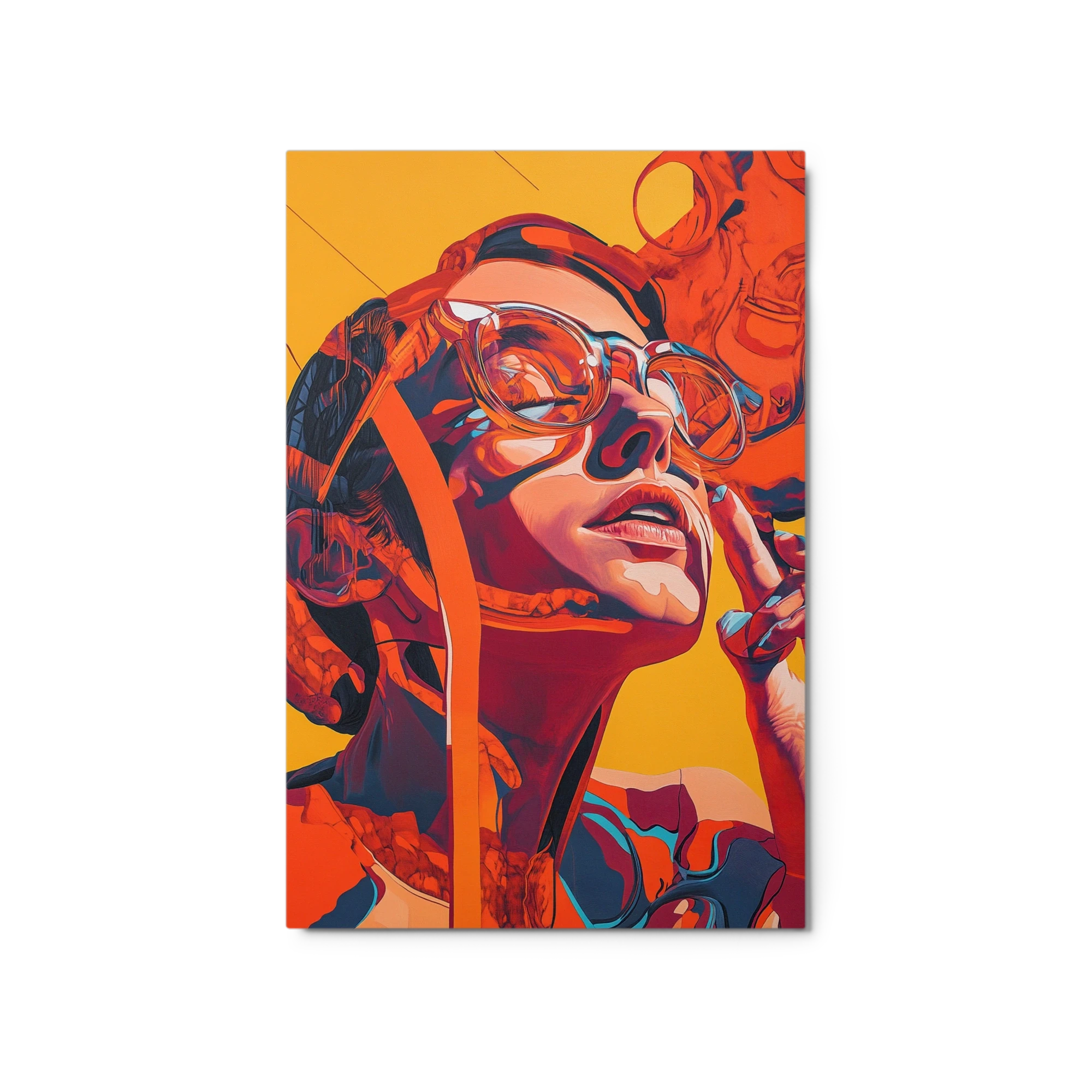 Female Portrait in Pop Art Style