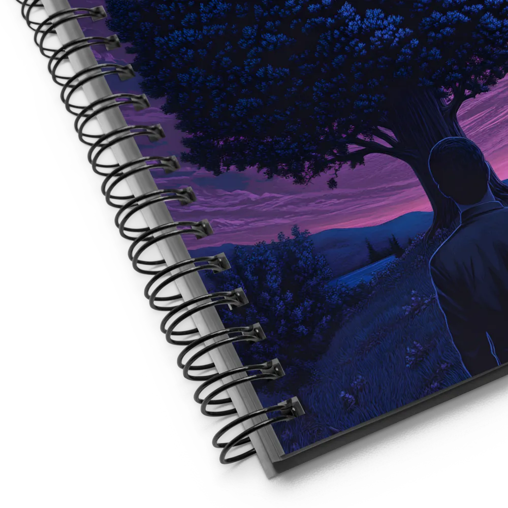Solitude Under the Cosmic Tree 
 Spiral Notebook | 140 pages