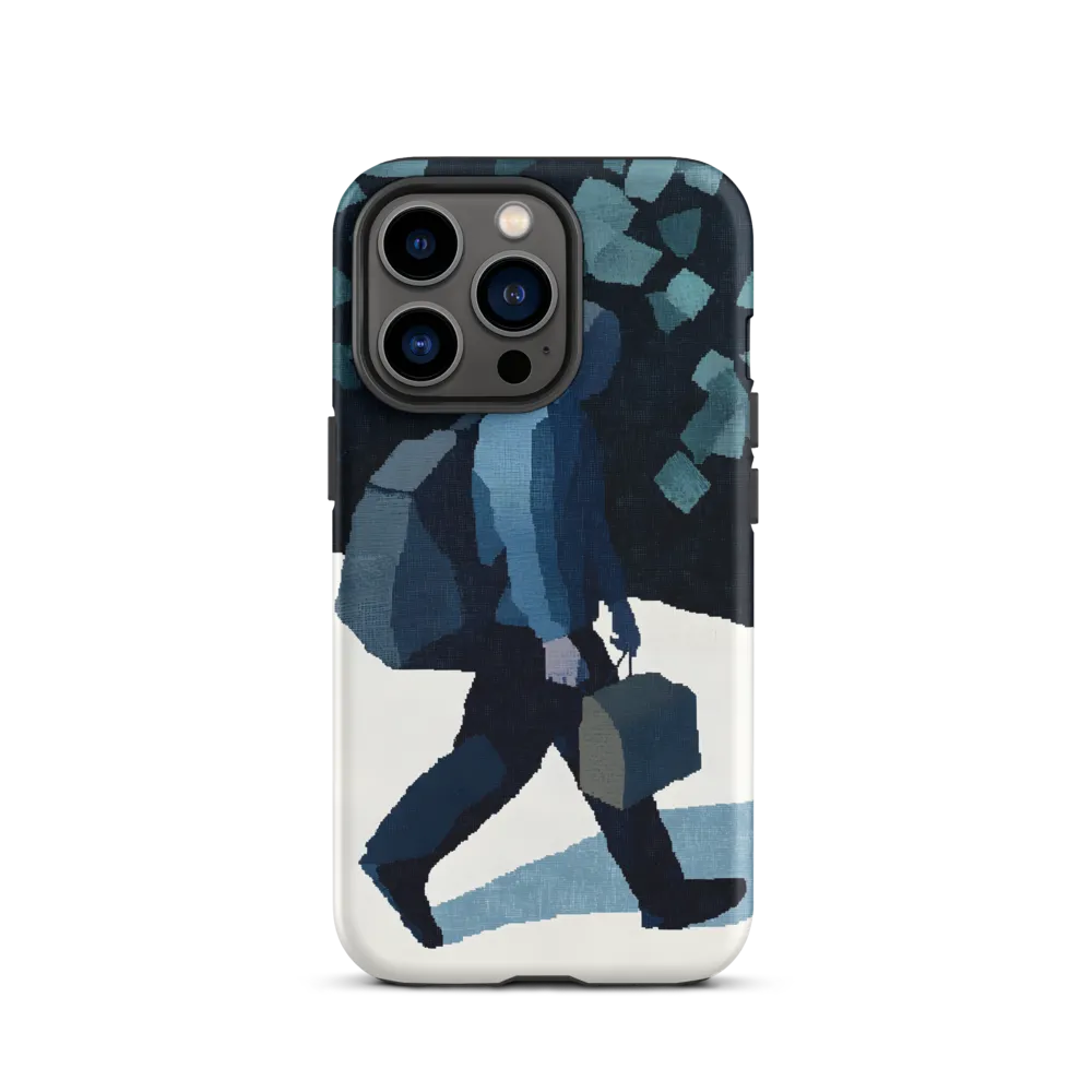 Stylized Man with Briefcase | Phone Case