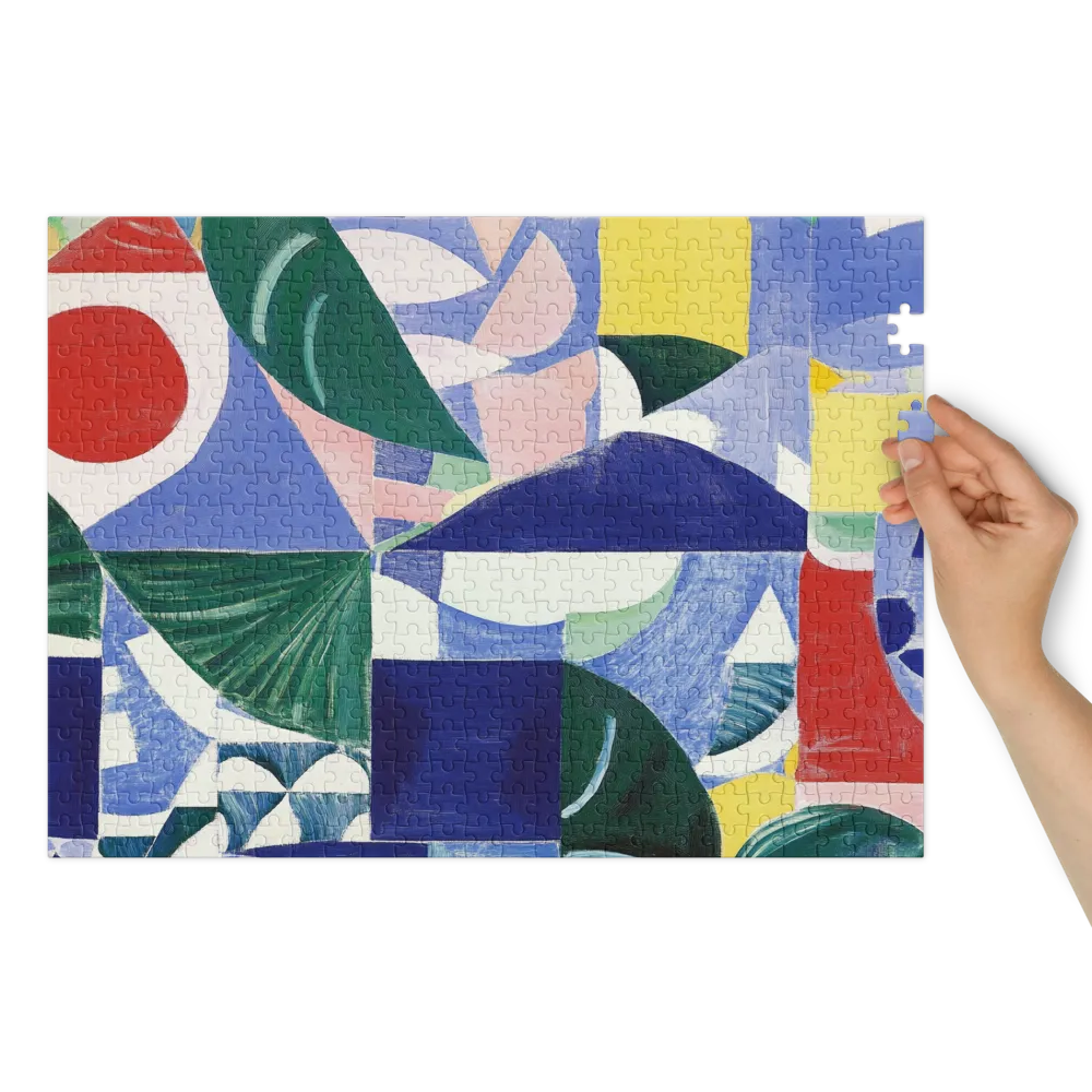 Abstraction Géométrique 
 Puzzle en boite metallique