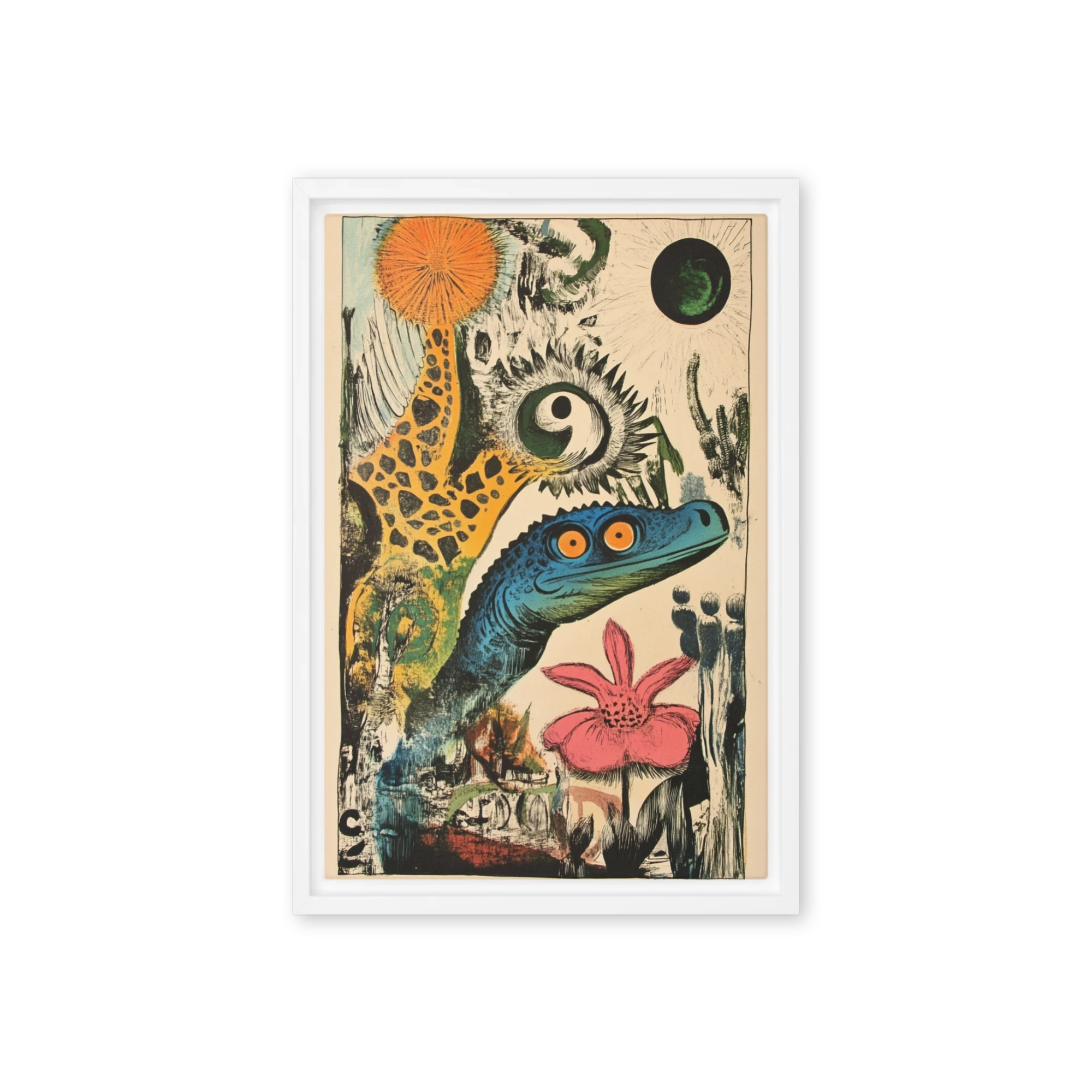 Surreal Dino Blossom | Art Print