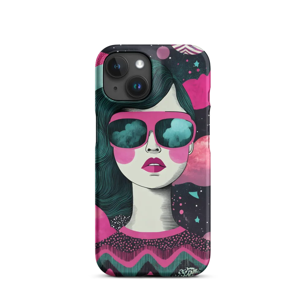 Portrait of Woman in Sunglasses | Phone Case