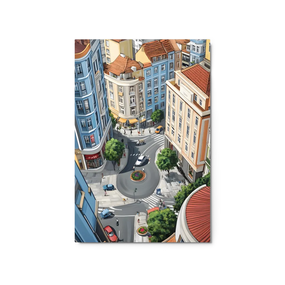 Urban Roundabout 
 Metal Print | 20″x 30″