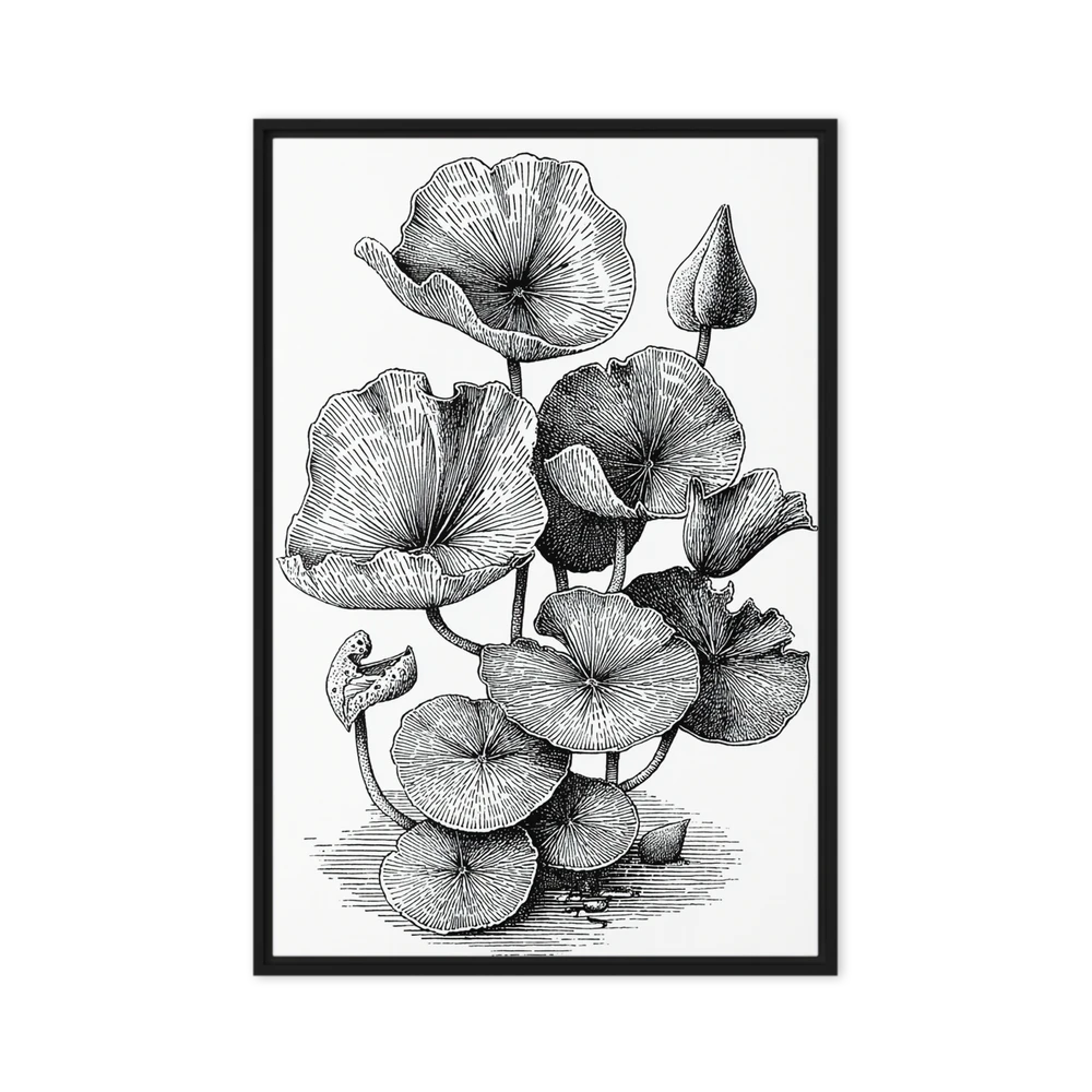 Lily Pad Engraving | Art Print