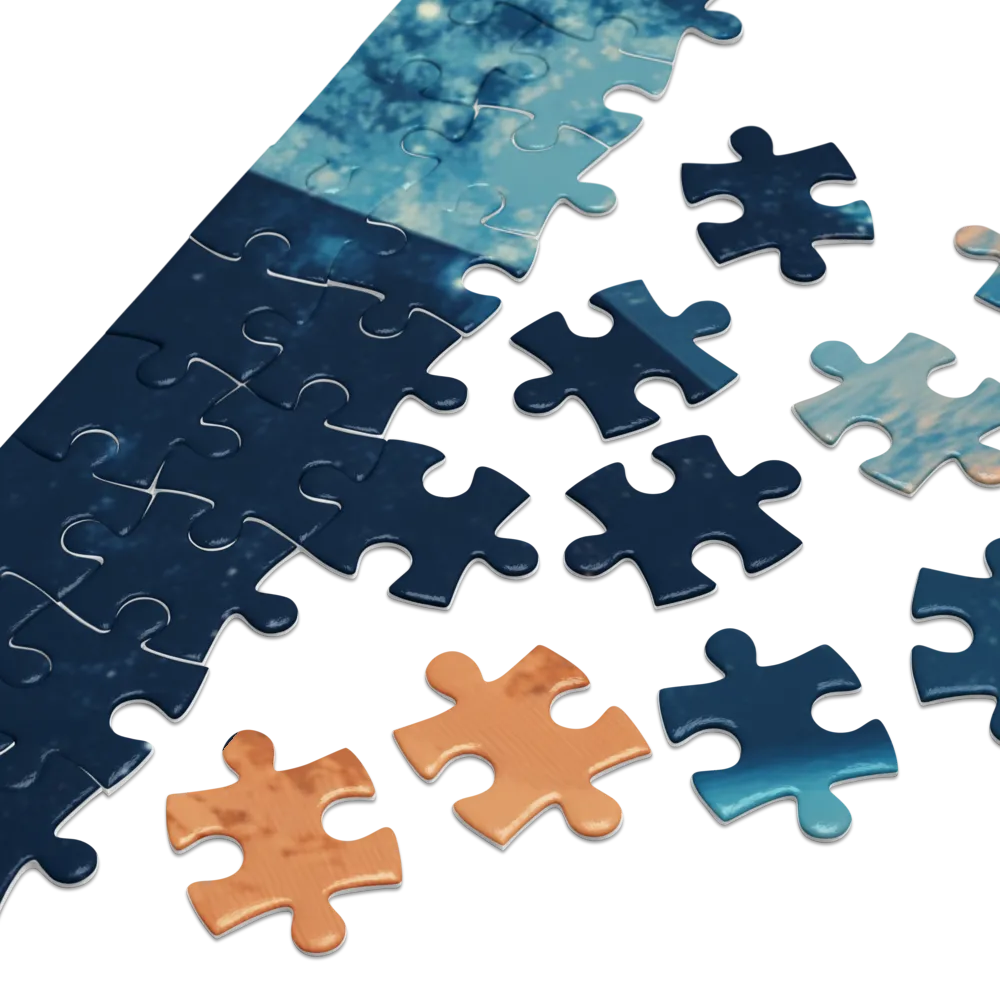 Cosmic Scene with Planets | Jigsaw Puzzle (252/520 pieces)