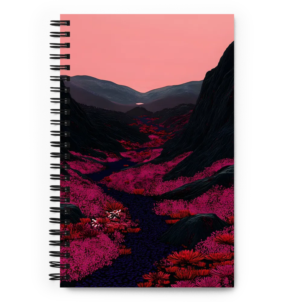 Crimson Valley Dream 
 Spiral Notebook | 140 pages