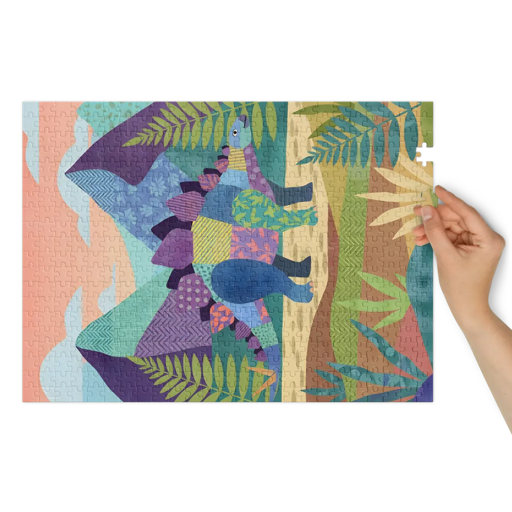 Patchwork Stegosaurus | Jigsaw Puzzles