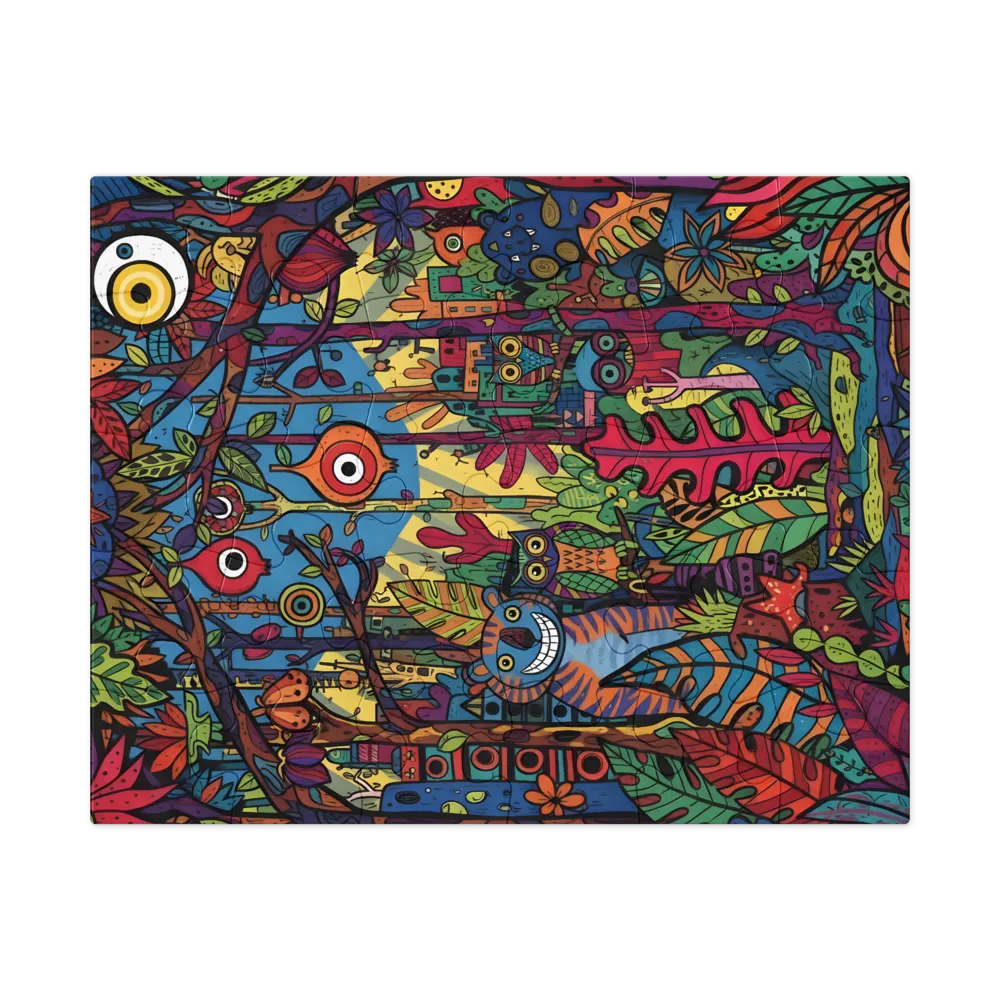 Reino Fantástico de la Selva 
 Puzzle en caja de metal
