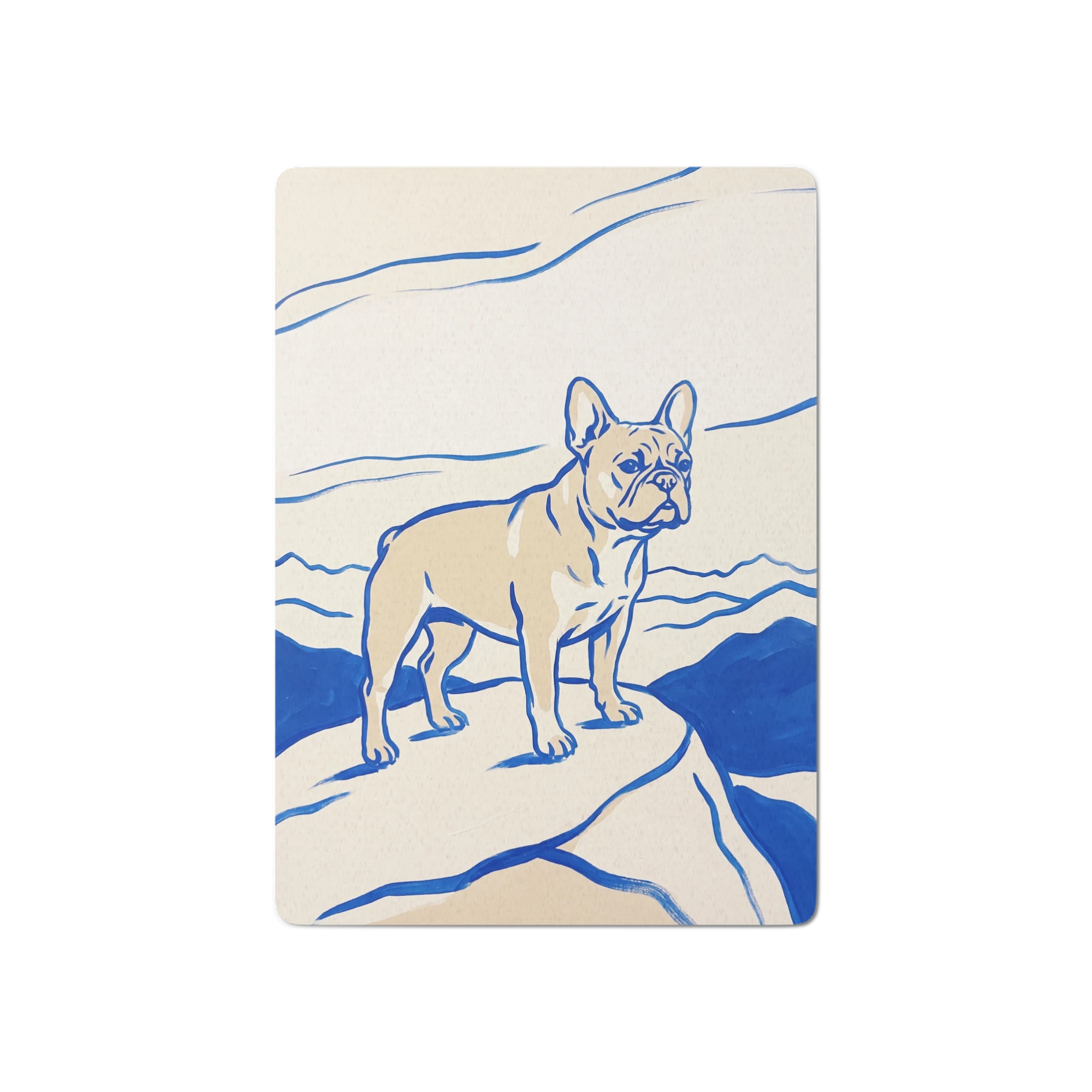 Pet Portrait Playing Cards — Cobalt Line