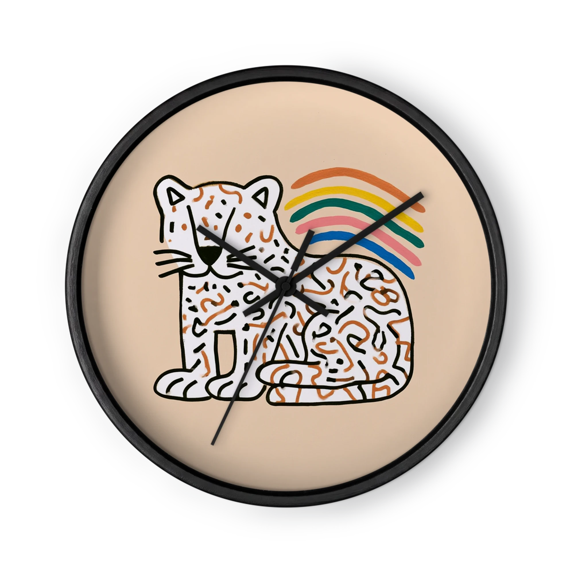 Whimsical Rainbow Leopard