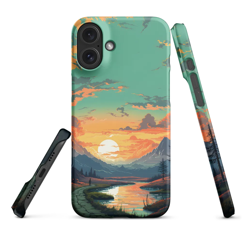 Vibrant Sunset Landscape | Phone Case