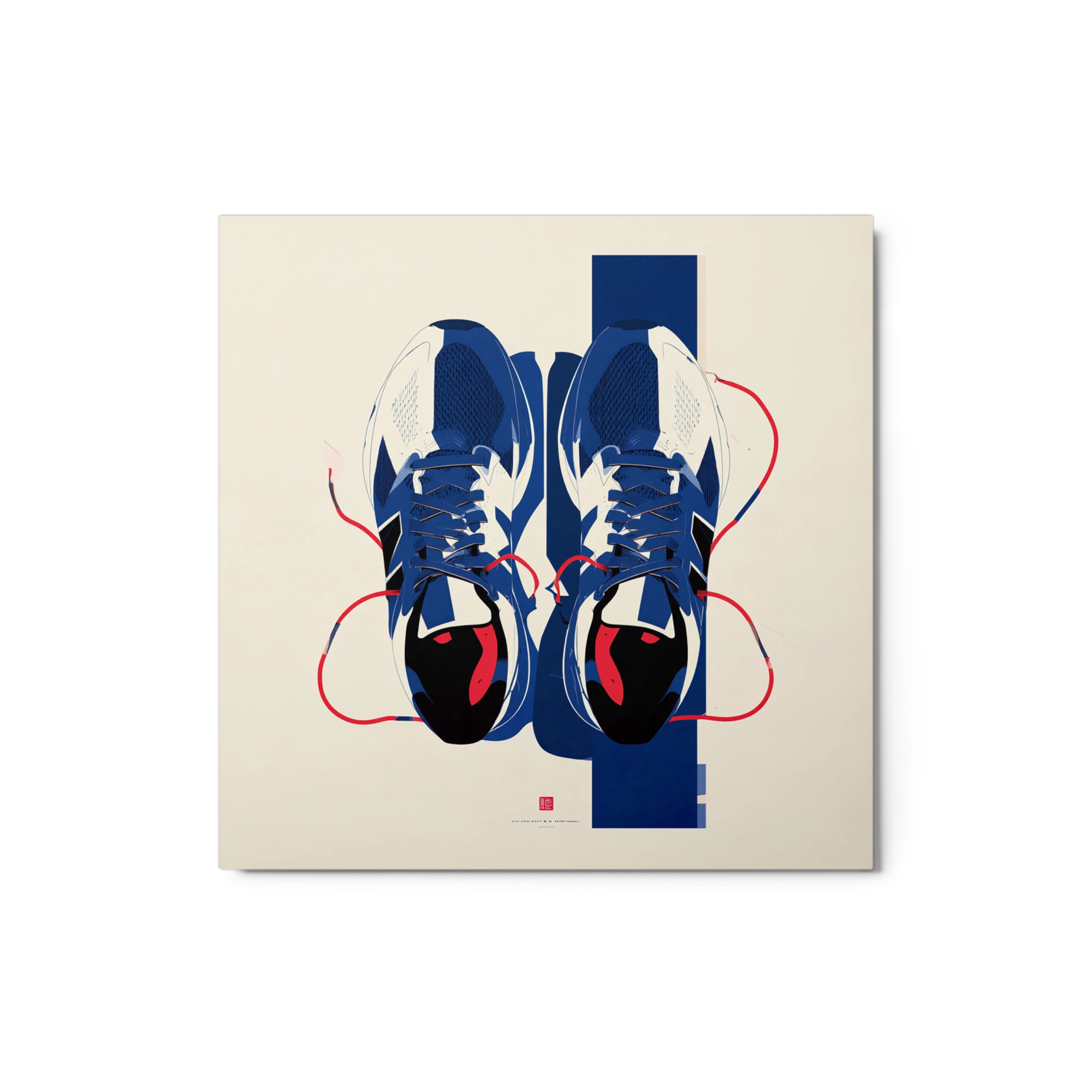 Blue Sneakers Art