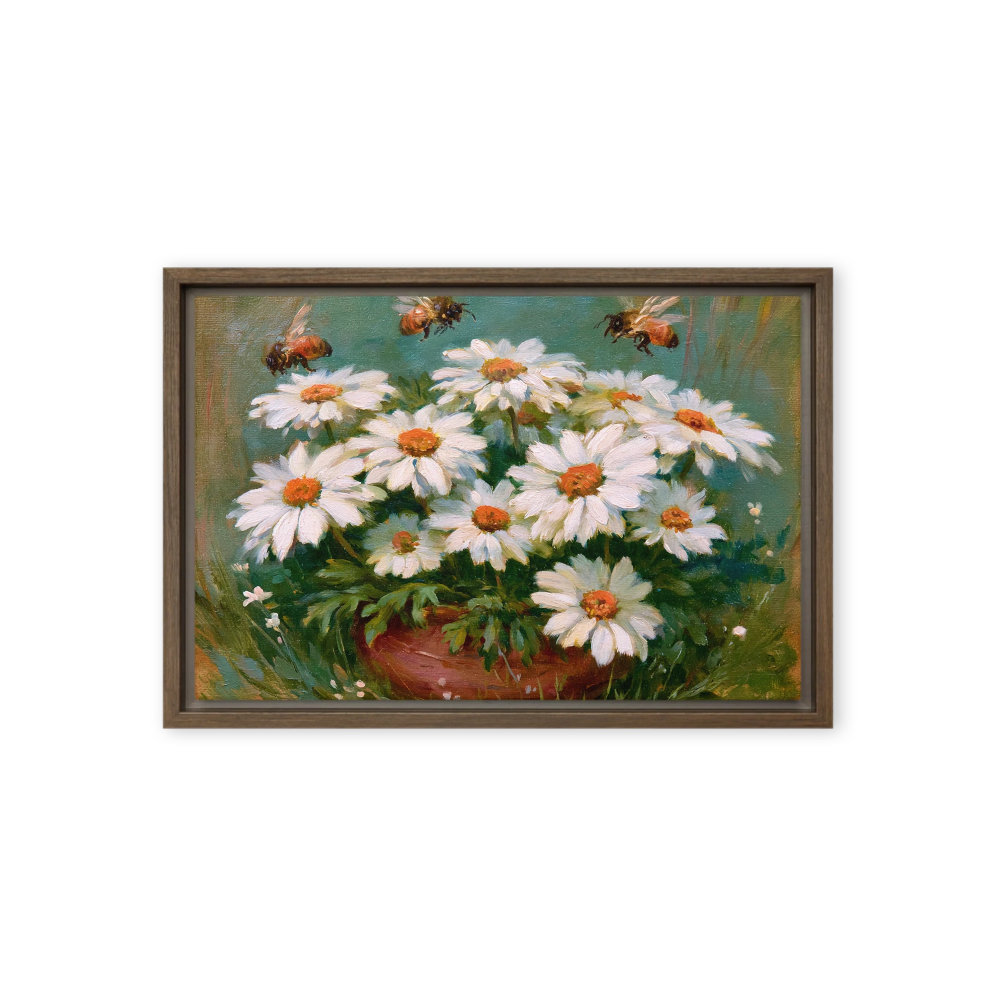 Daisies and Bees | Art Print