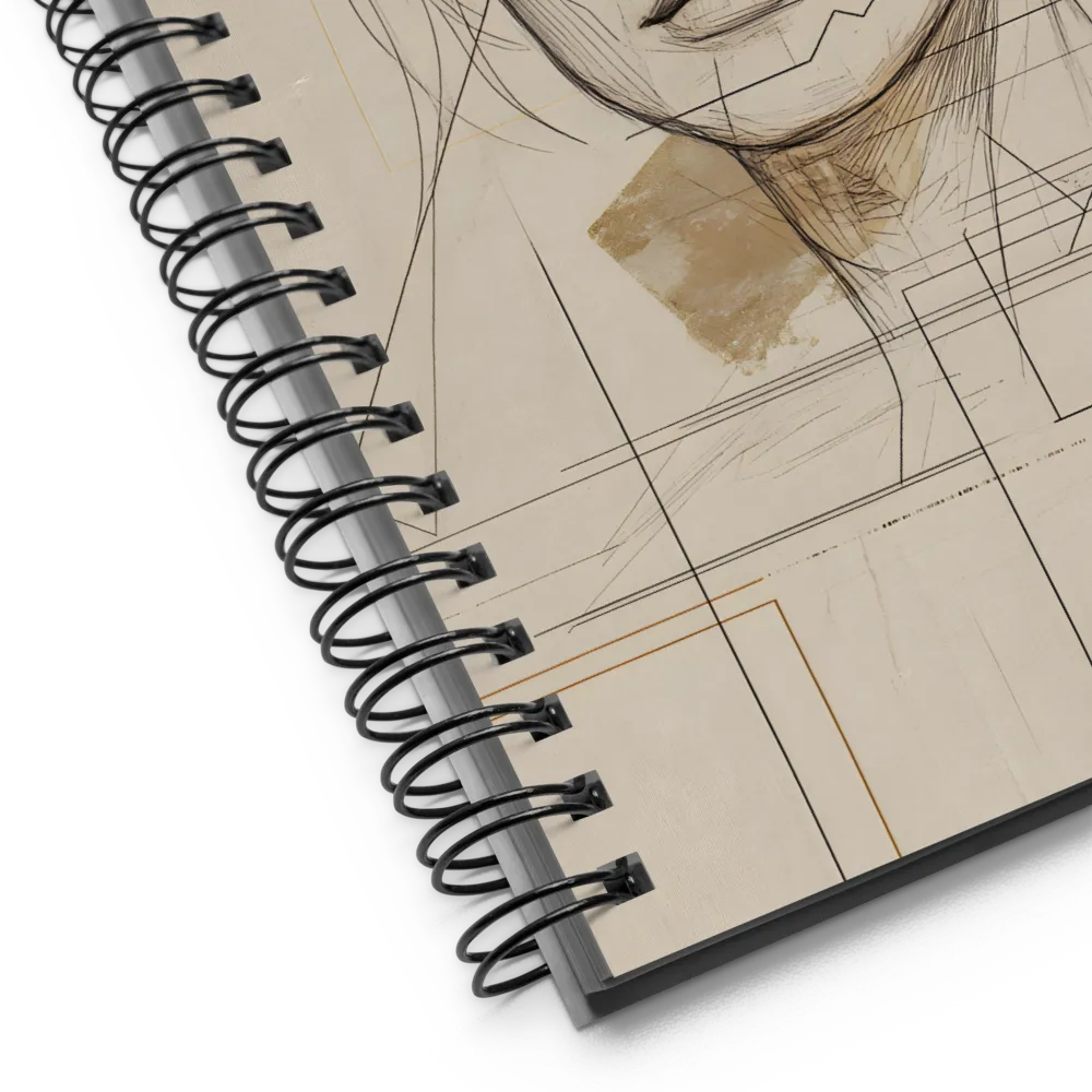 Geometric Portrait Study 
 Spiral Notebook | 140 pages