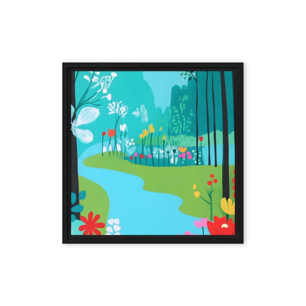 Whimsical Forest Stream 
 Canvas | 30″x 30″