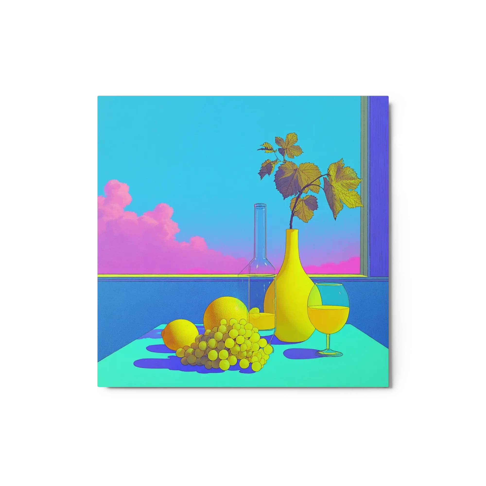 Neon Fruits by the Window