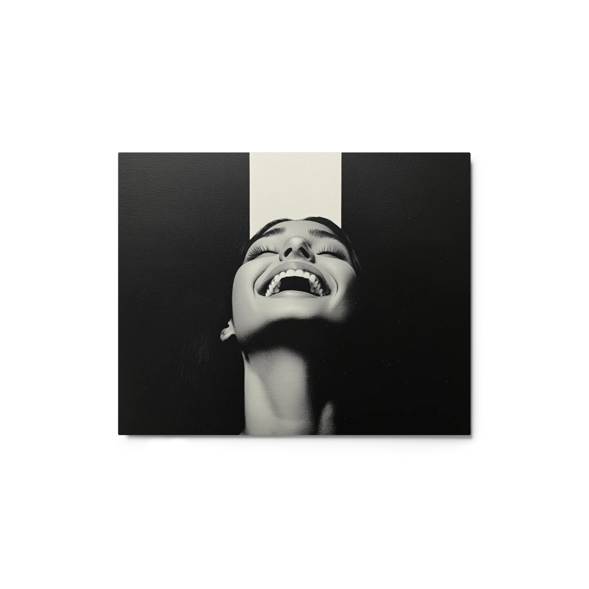 Joyful Expression in Monochrome