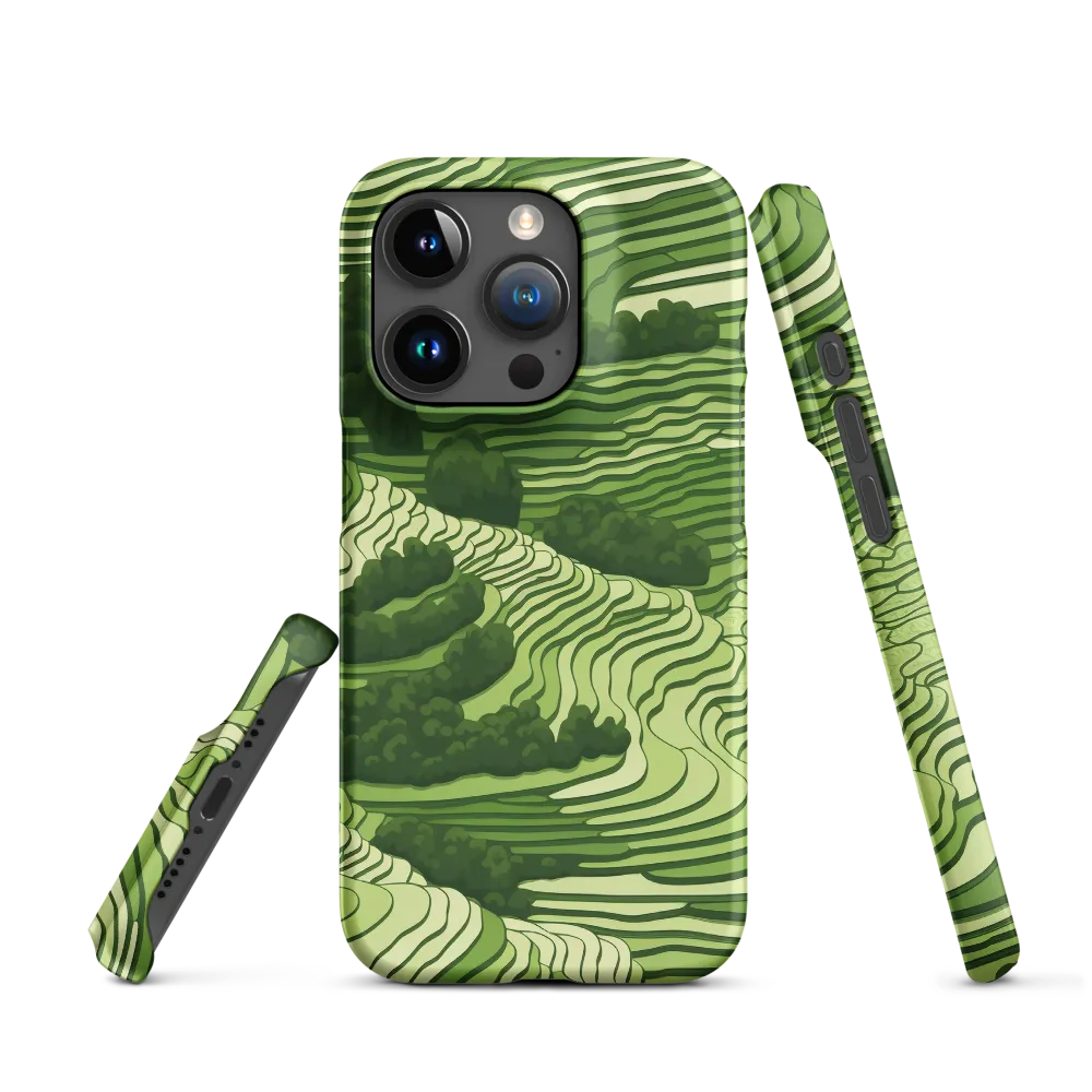 Abstract Green Landscape Design | Phone Case