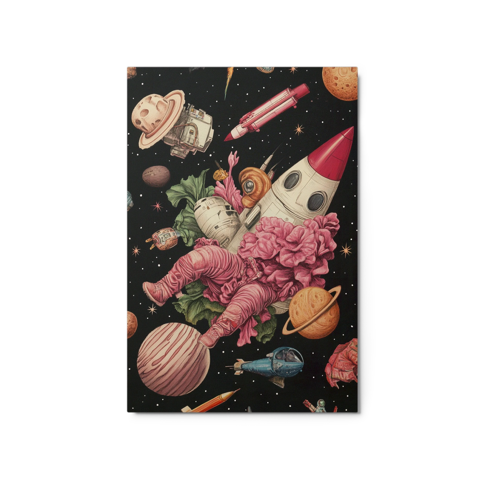 Surreal Astronaut in Space
