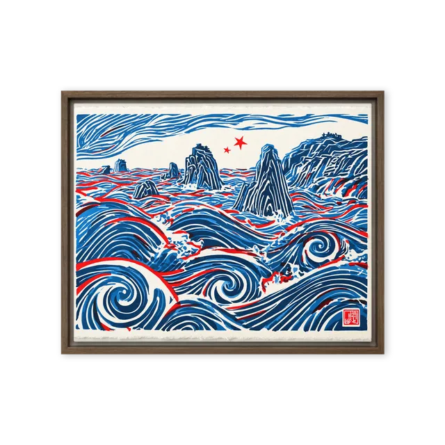 Swirling Seas and Sea Stacks | Art Print