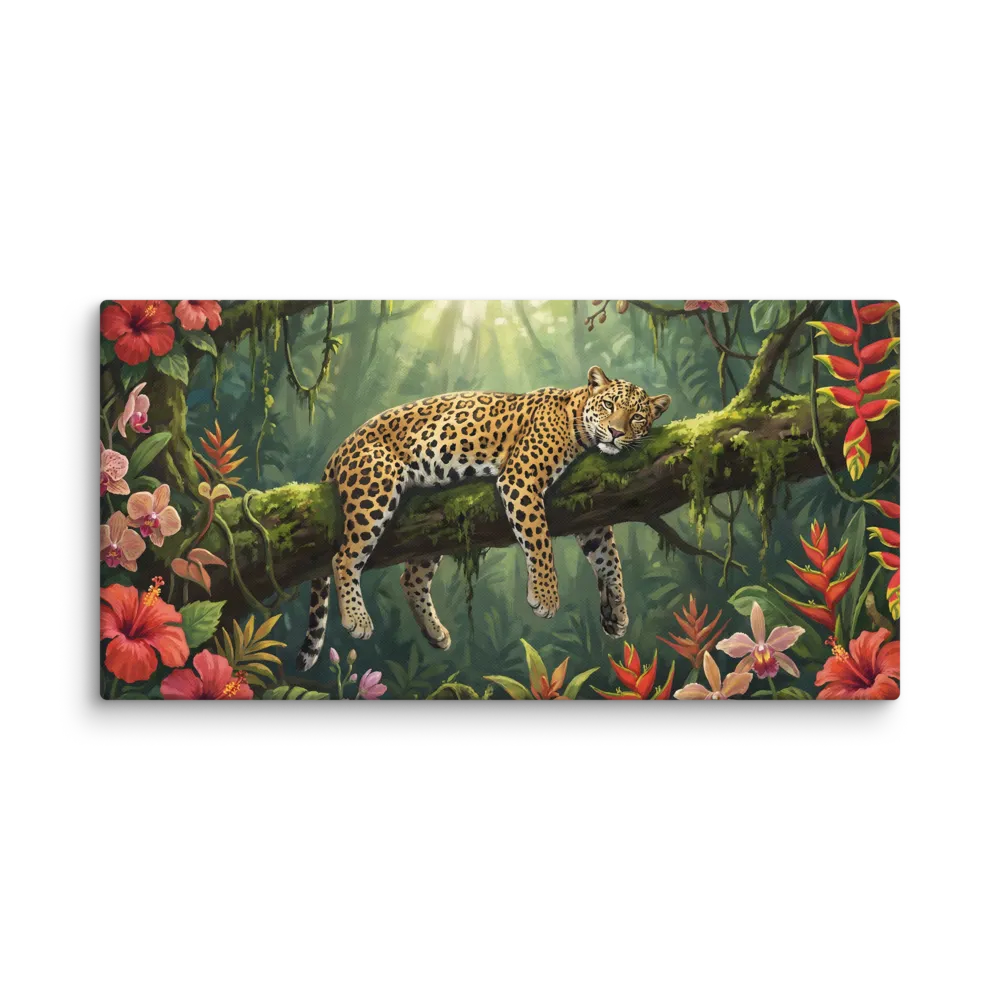 Jungle Slumber 
 Canvas | 12″x 24″