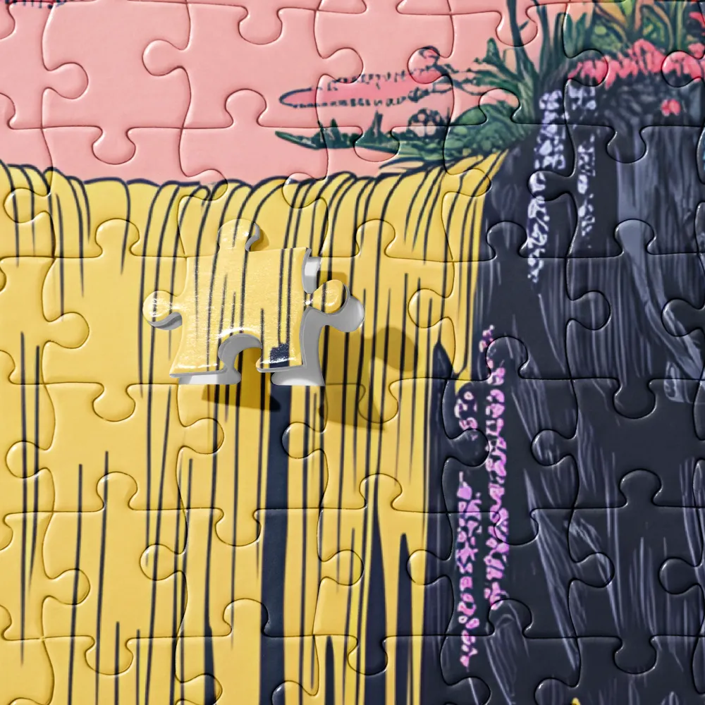 The Pink Canopy Falls 
 Jigsaw Puzzle