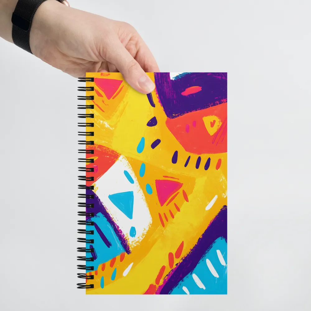 Vibrant Brushstroke Abstract 
 Spiral Notebook | 140 pages