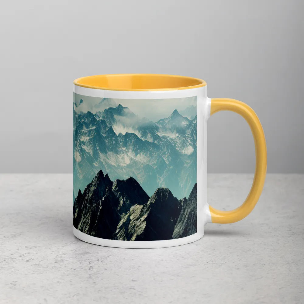 Ethereal Peaks 
 Mug with Green inside