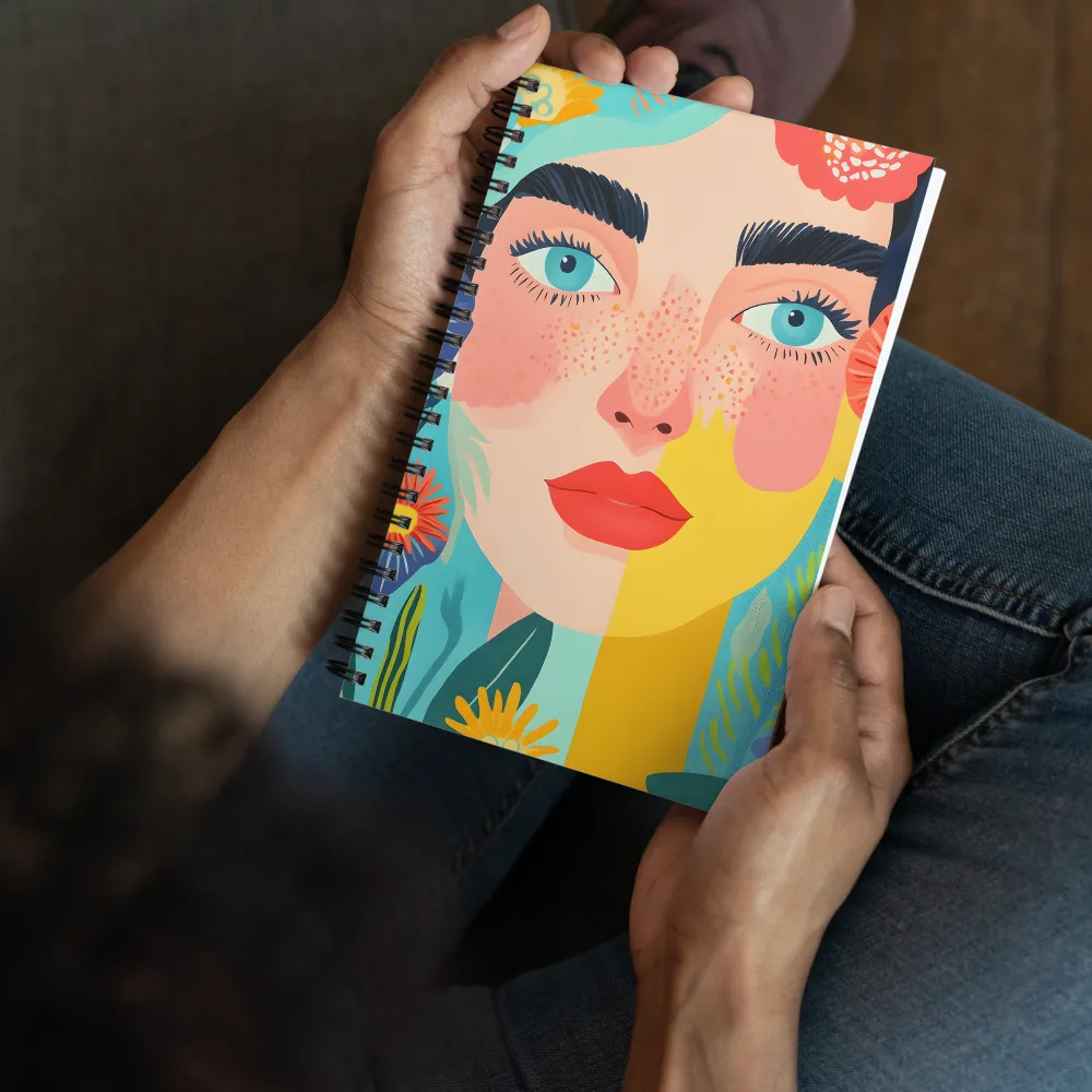 Enchanting Floral Gaze 
 Spiral Notebook | 140 pages