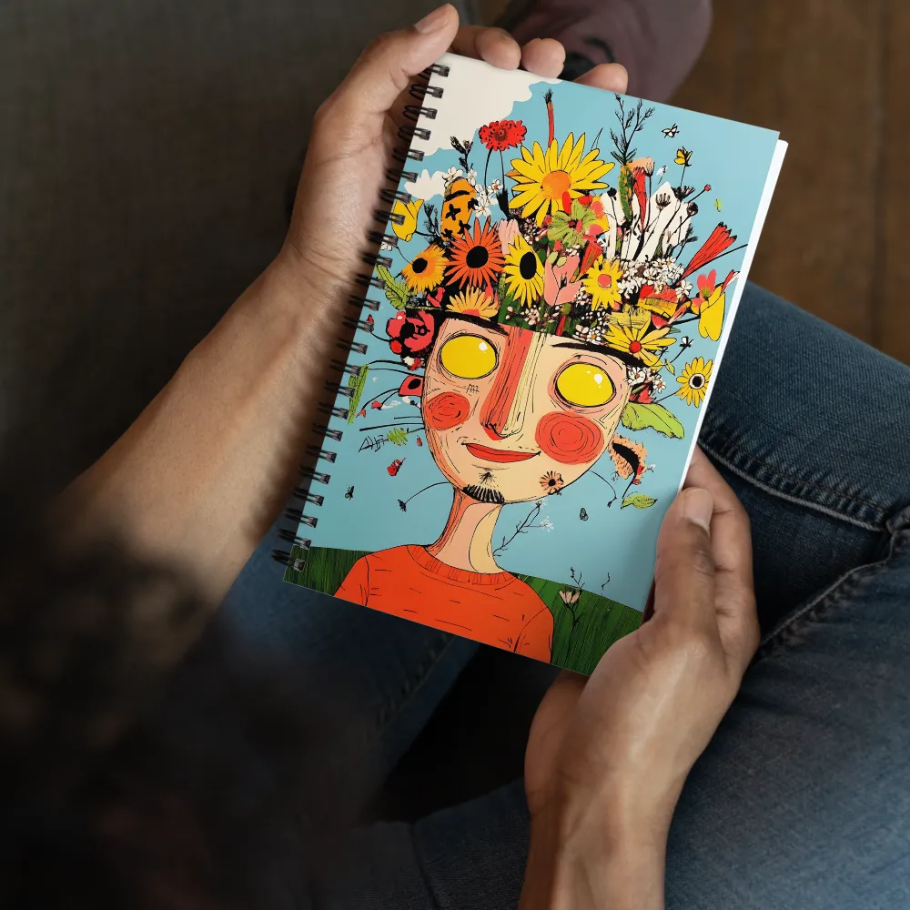 Floral Mind Bloom 
 Spiral Notebook | 140 pages