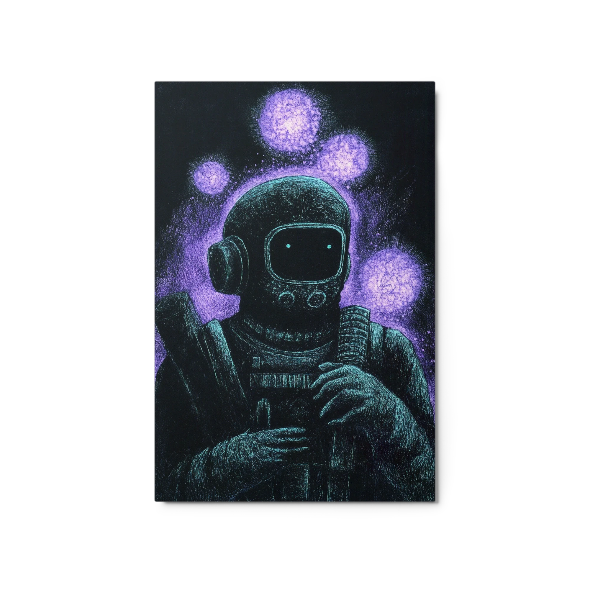 Astronaut in Cosmic Setting
