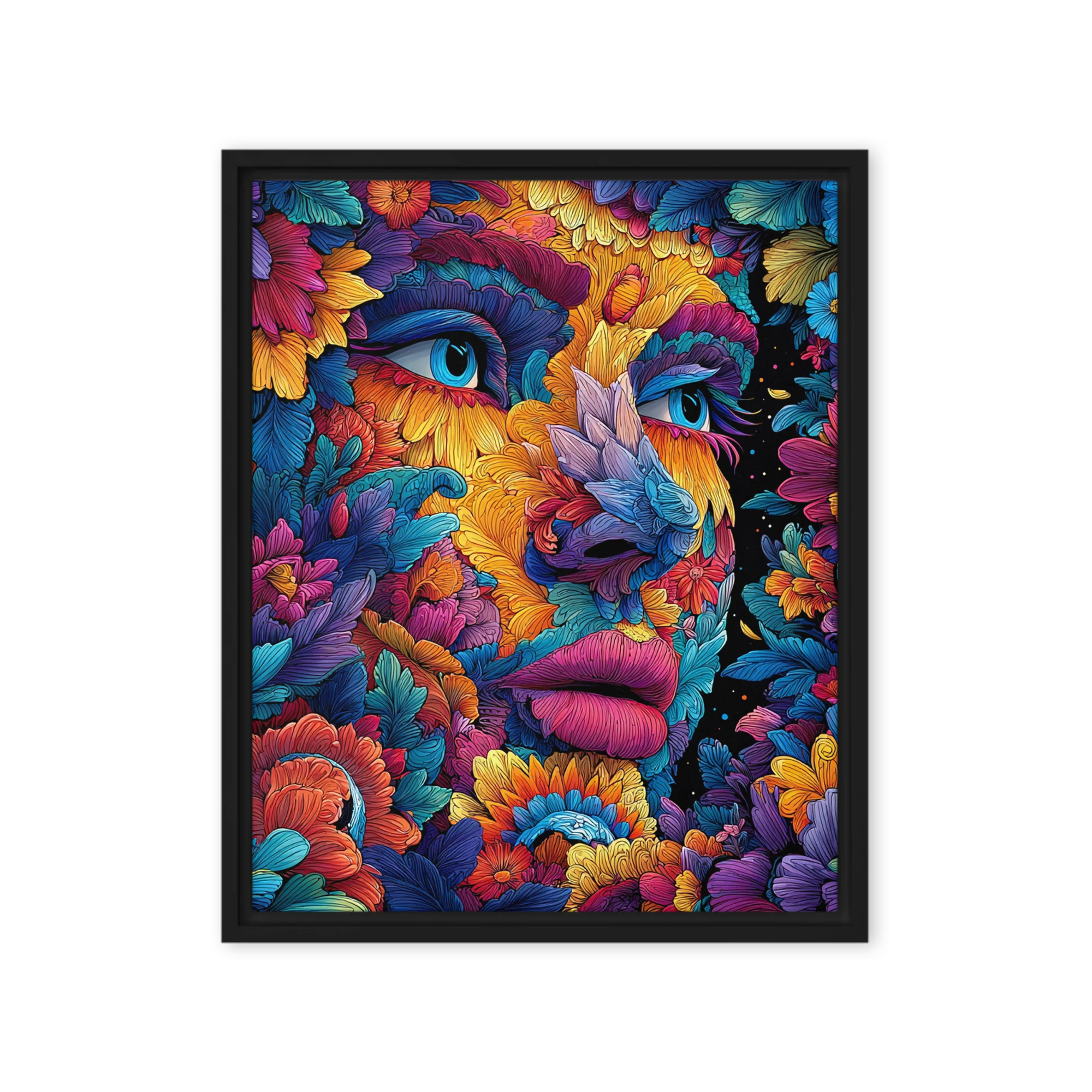 Art Nouveau Floral Portrait