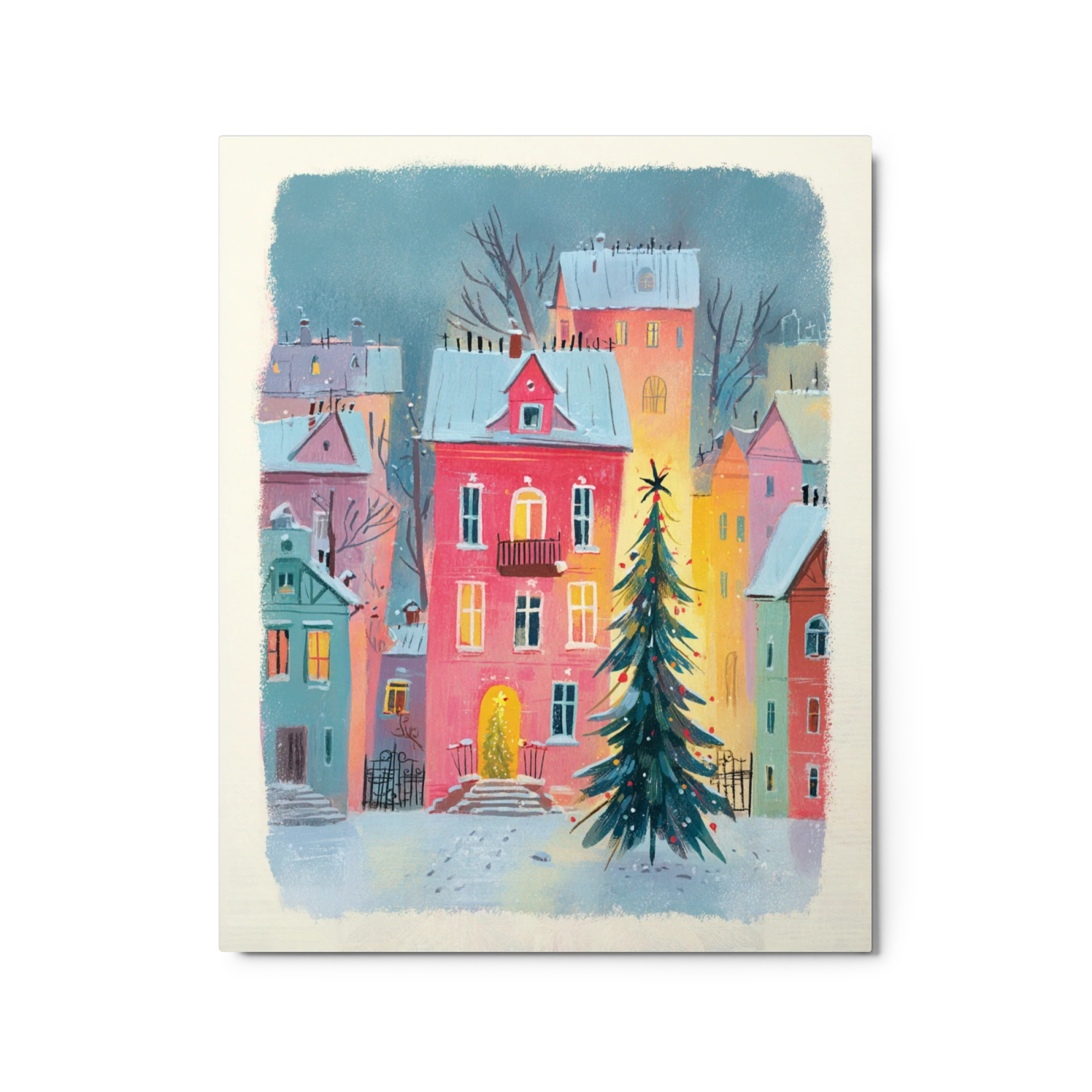 Festive Snowy Town