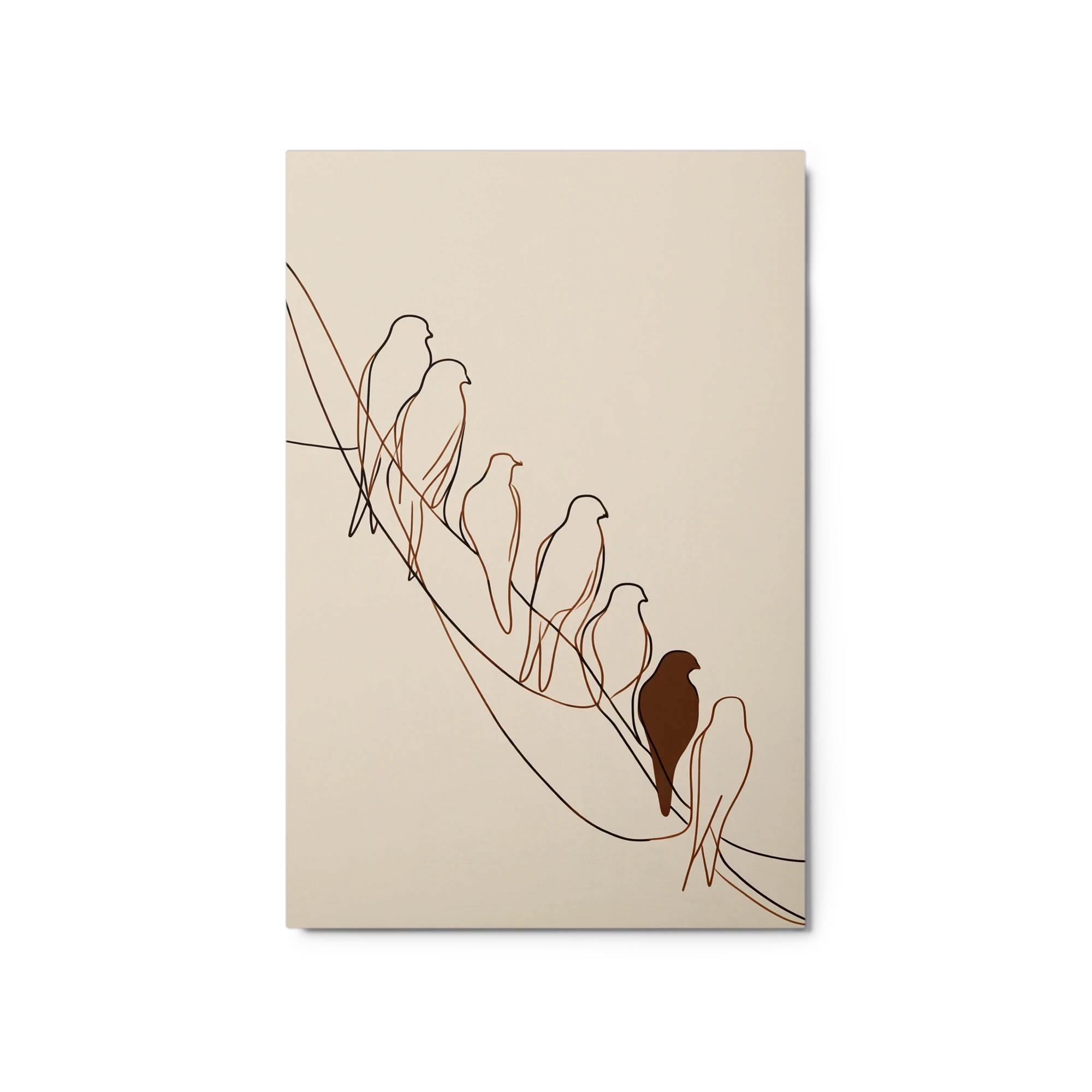 Minimalist Birds Line Art
