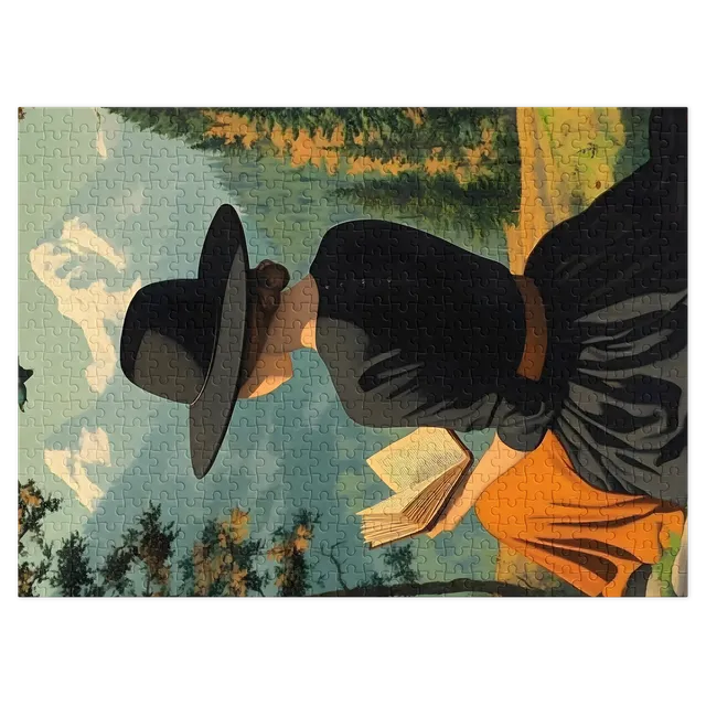 Woman Reading in Nature | Jigsaw Puzzle (252/520 pieces)