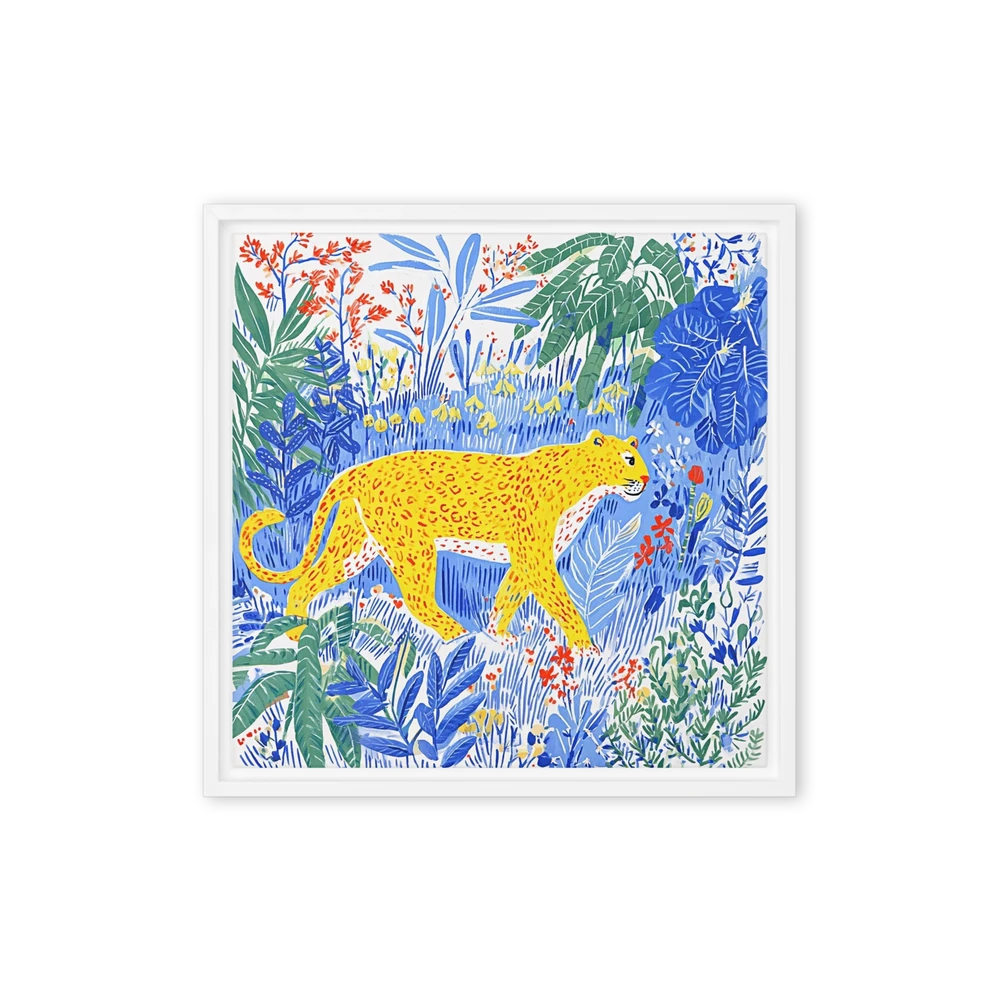 Golden Leopard in the Jungle | Art Print