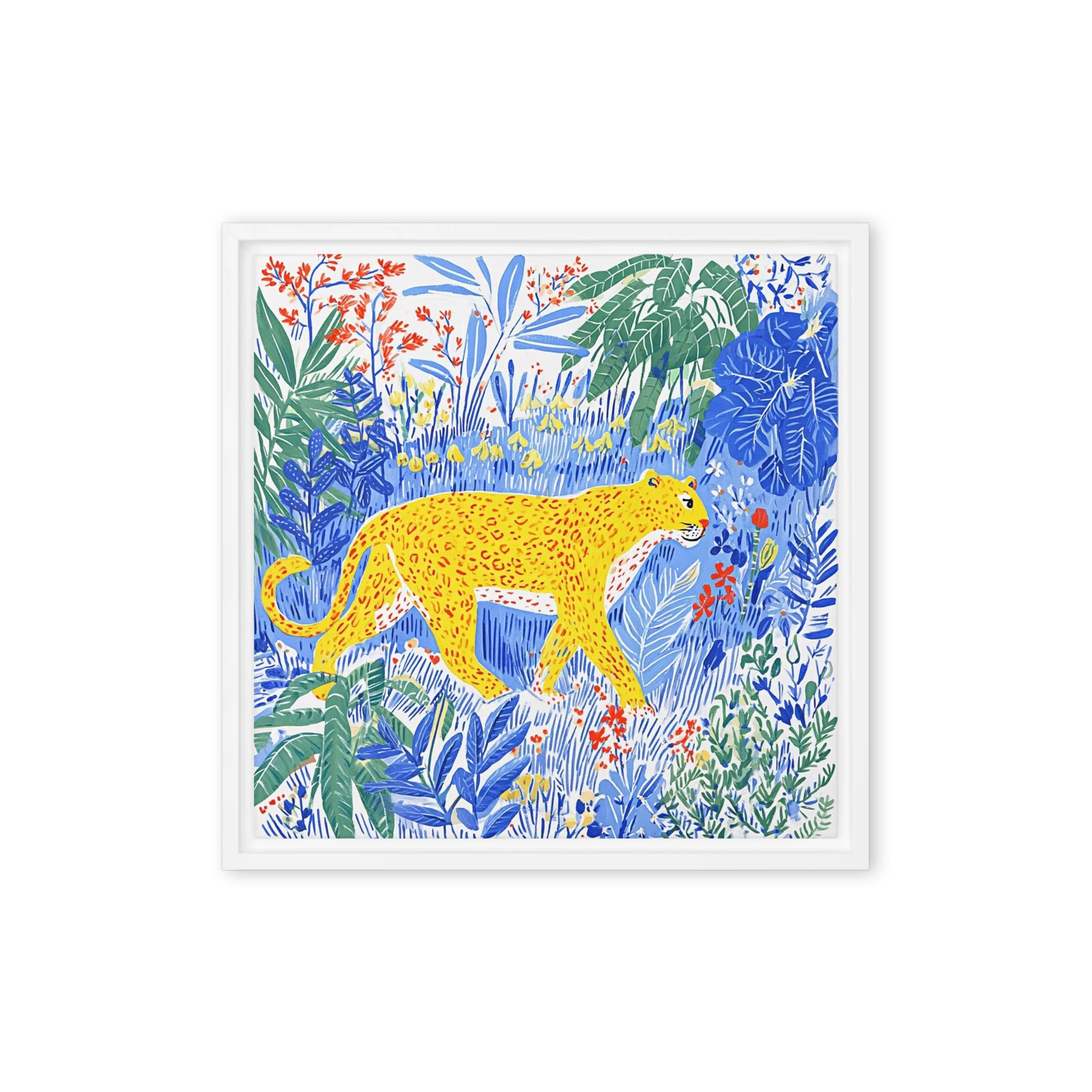 Golden Leopard in the Jungle | Art Print