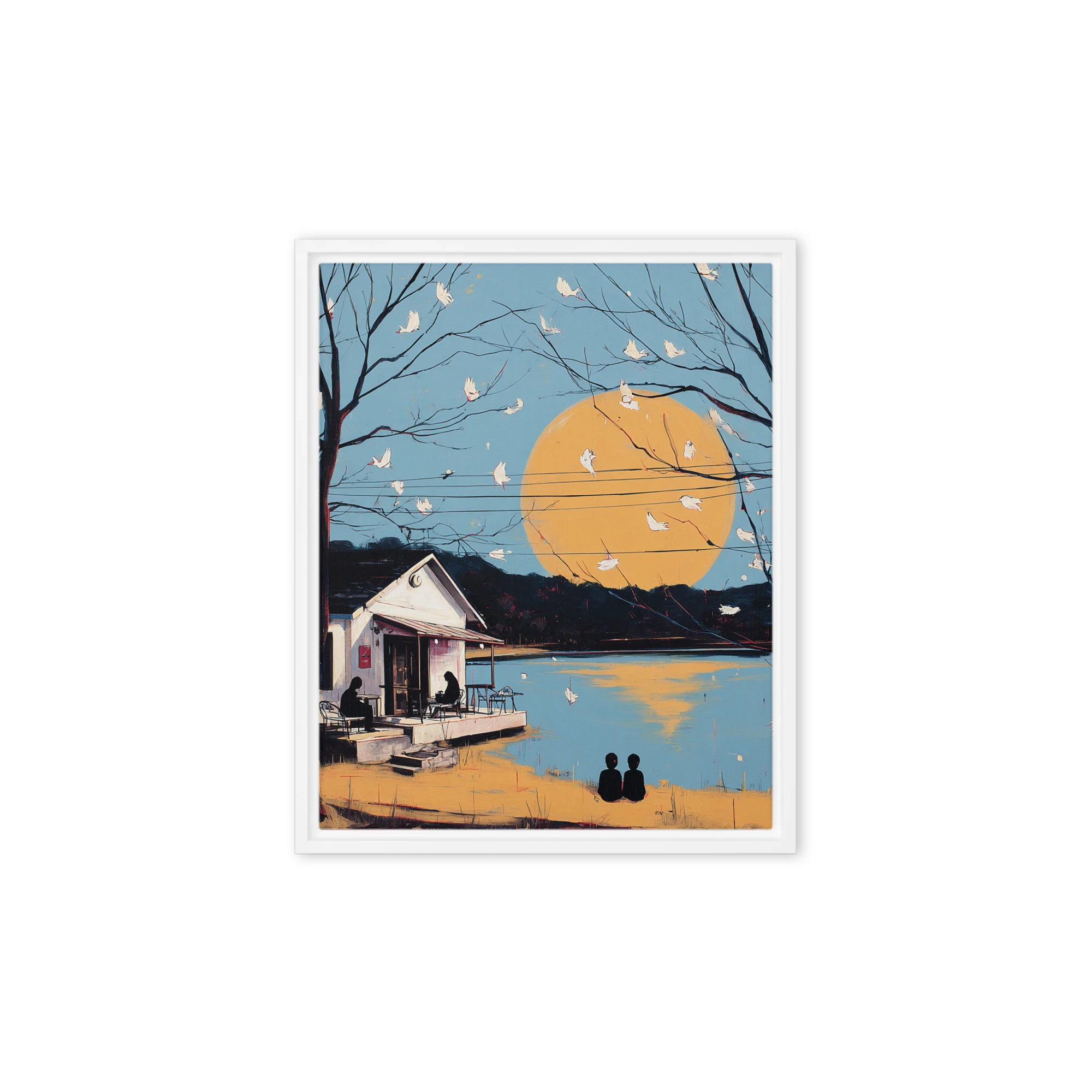 Twilight Lake Serenity | Art Print