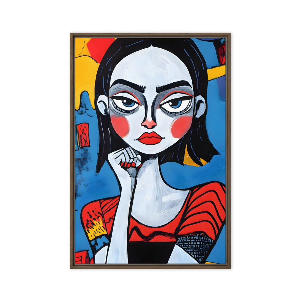 Pensive Pop Art Portrait 
 Canvas | 32″x 48″